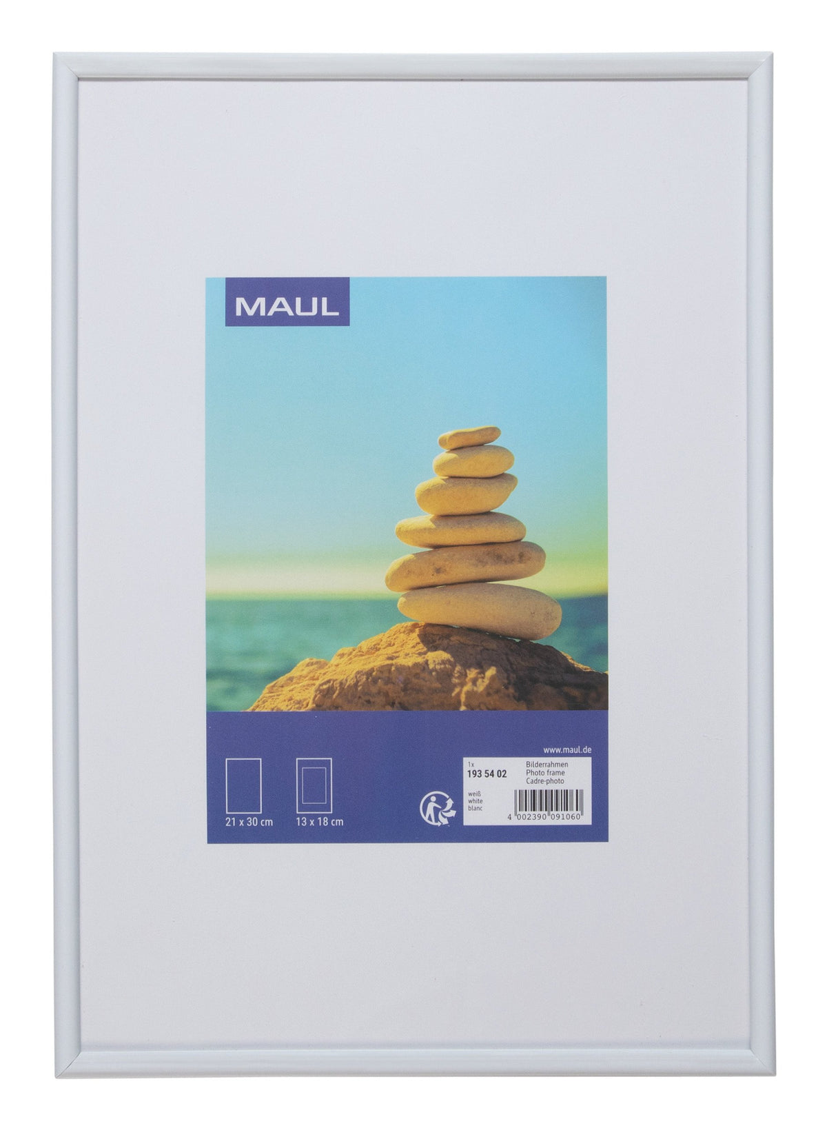 EAN 4002390091060 - MAUL 1935402 marco Expositor de pie retroiluminado Blanco imagen 1