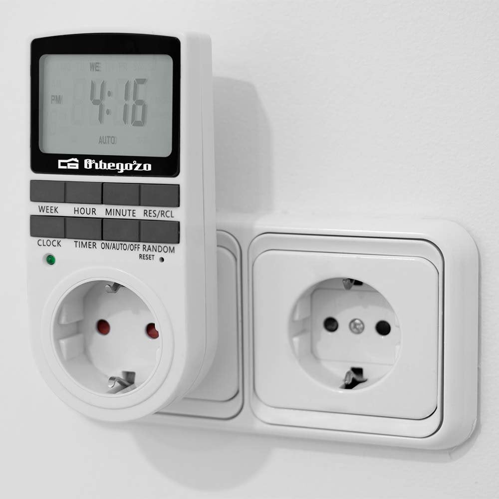 Programador De Enchufe Orbegozo Pg 25 Potencia Máxima 3680w
