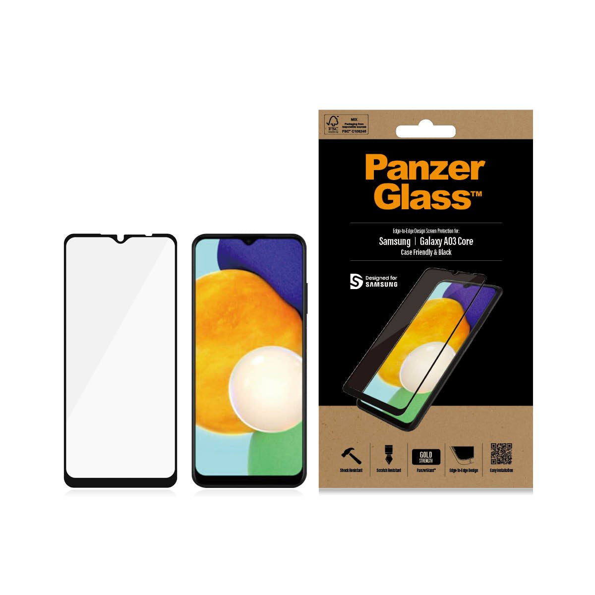 Protector Panzerglass 7283  De Pantalla O Trasero Para  Samsung - Galaxy A03 Core  Galaxy A13 5g Galaxy A04s 1 Pieza