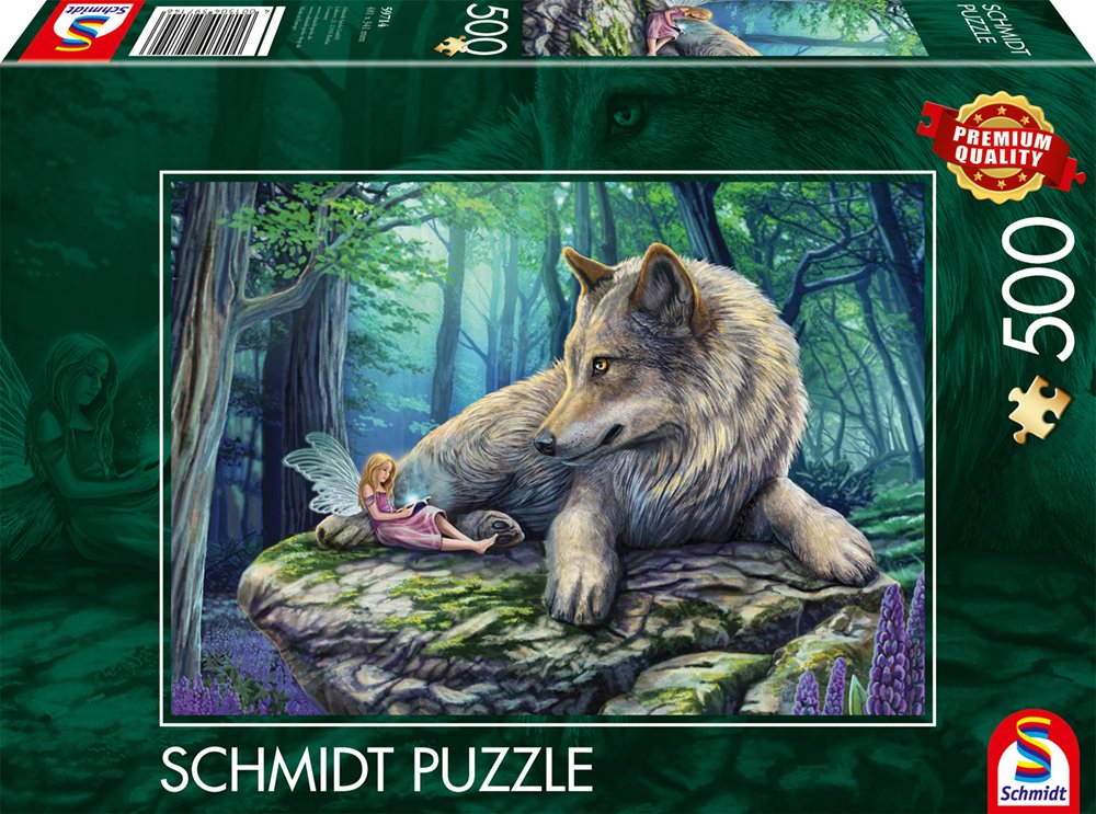 Schmidt Games Wolf And Elf, Rompecabezas 500 Partes 59714