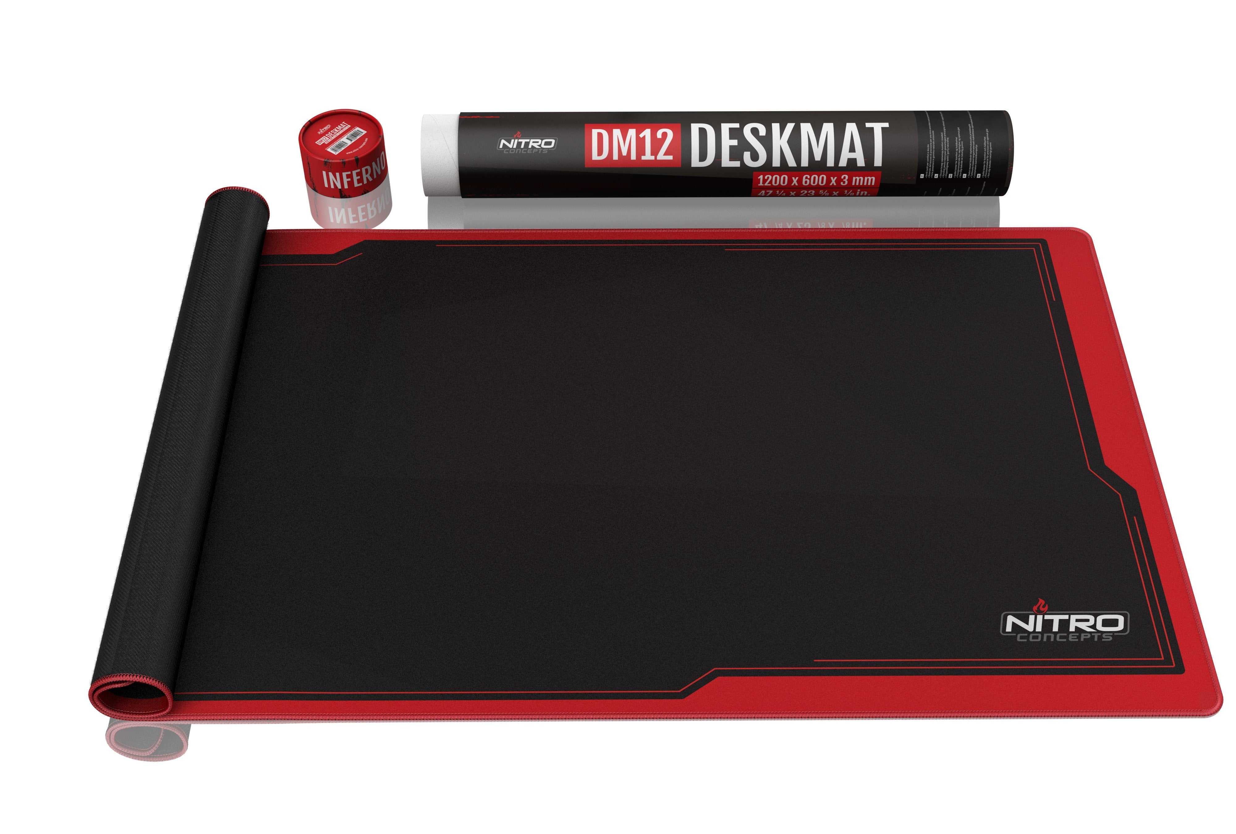 Nitro Concepts Dm12 Alfombrilla De Ratón Para Juegos Negro, Rojo