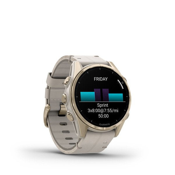Smartwatch Garmin Fenix 8 3,3 Cm (1.3") Amoled 43 Mm Digital 416 X 416 Pixeles Pantalla Táctil Oro Wifi Gps (Satélite)