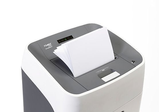 Destructora Dahle Automática Shredmatic 314 14-300 Hojas, Patículas 4x15 Mm, Nivel Seguridad P4, Entrada 220 Mm, 40 Litros. Dimens.642x432x355mm