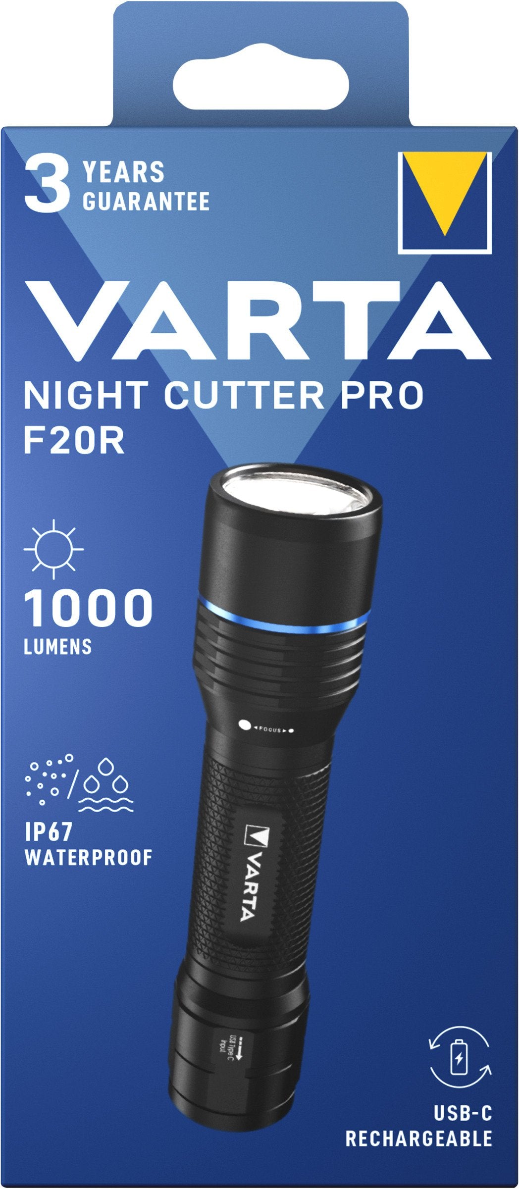 EAN 4008496082292 - Varta Night Cutter Pro F40R Negro Linterna de mano LED imagen 2
