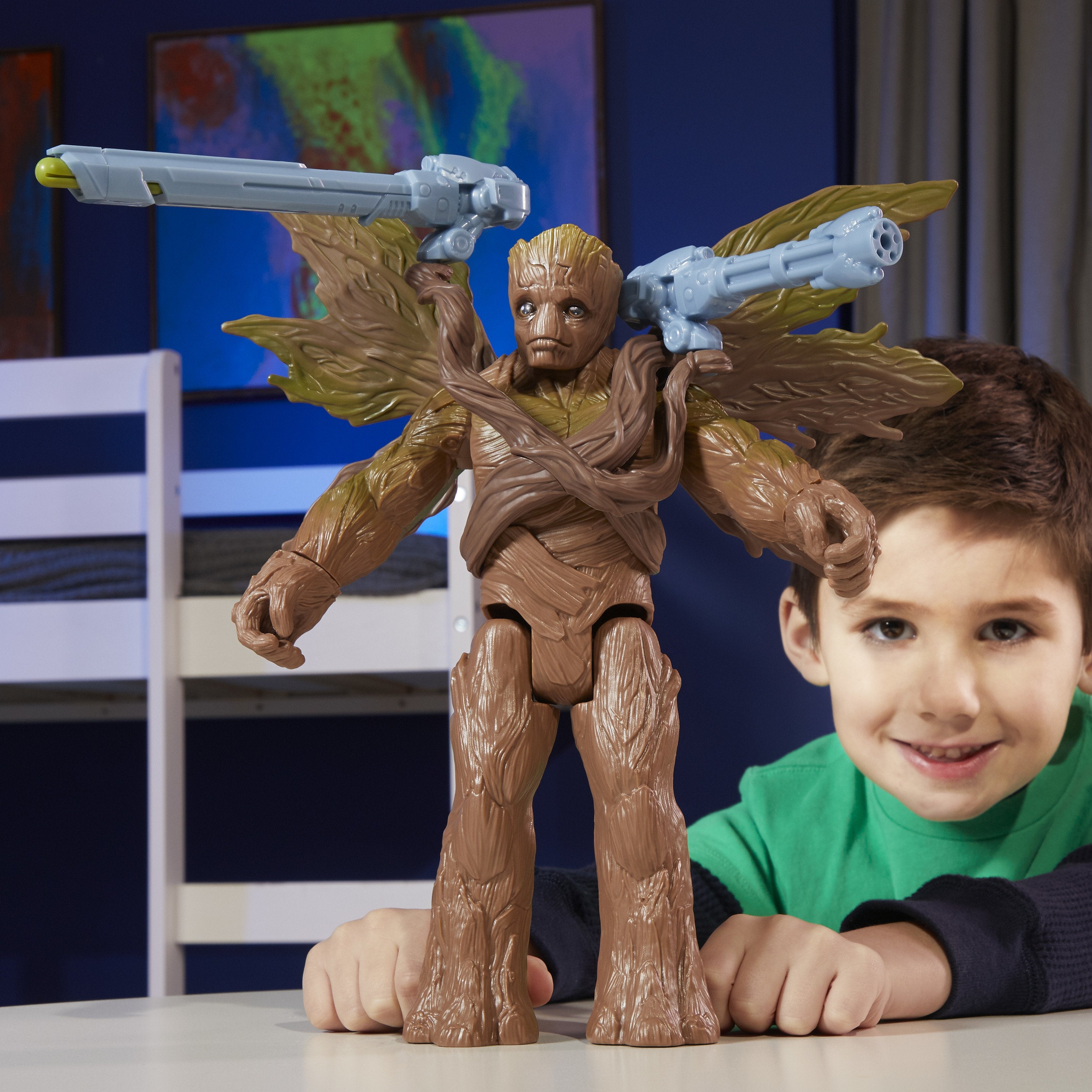 Figura Hasbro Marvel Blast N' Battle Guardianes De La Galaxia Groot