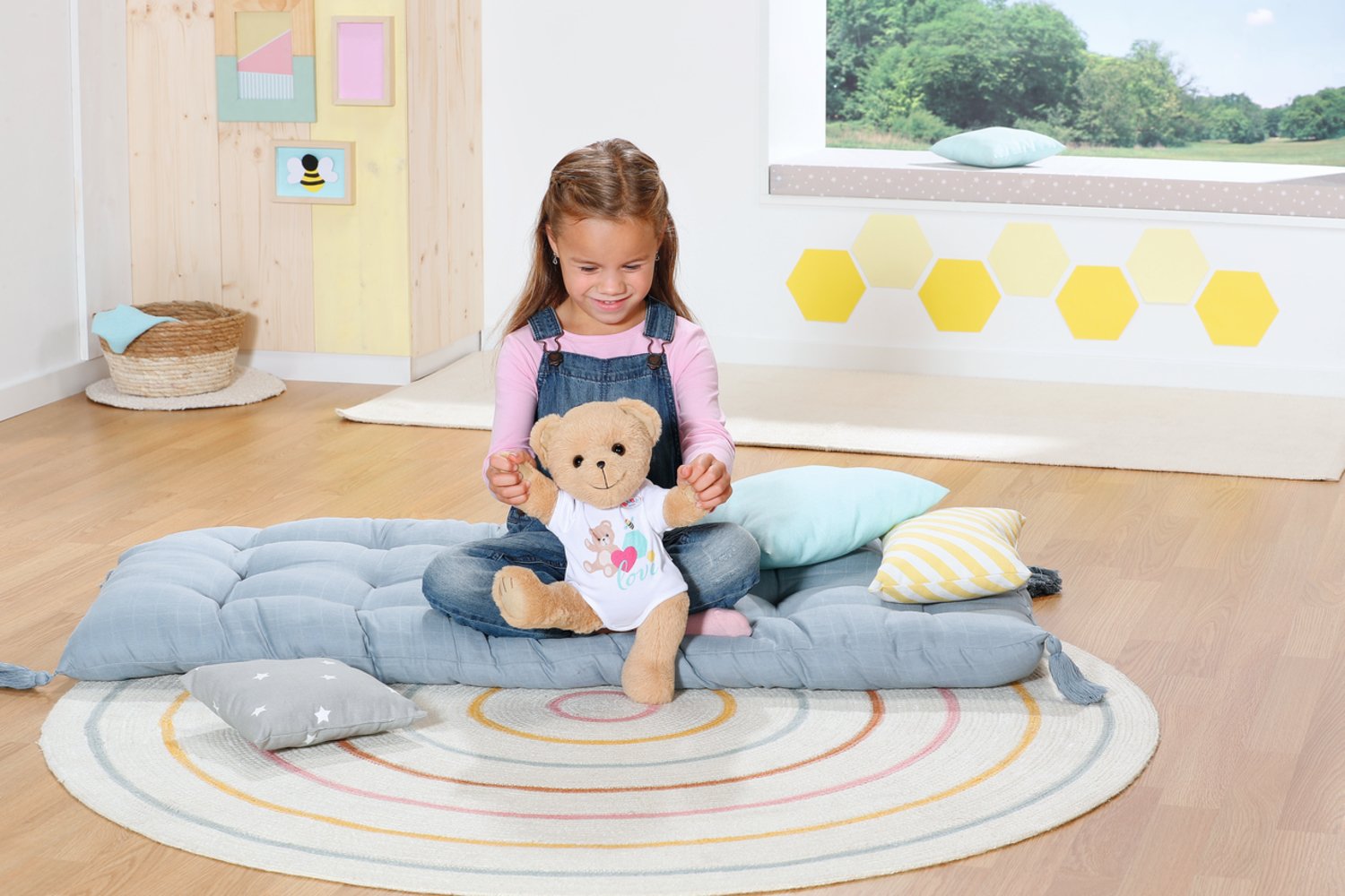 Muñeco Peluche Osito Blanco Baby Born 36cm