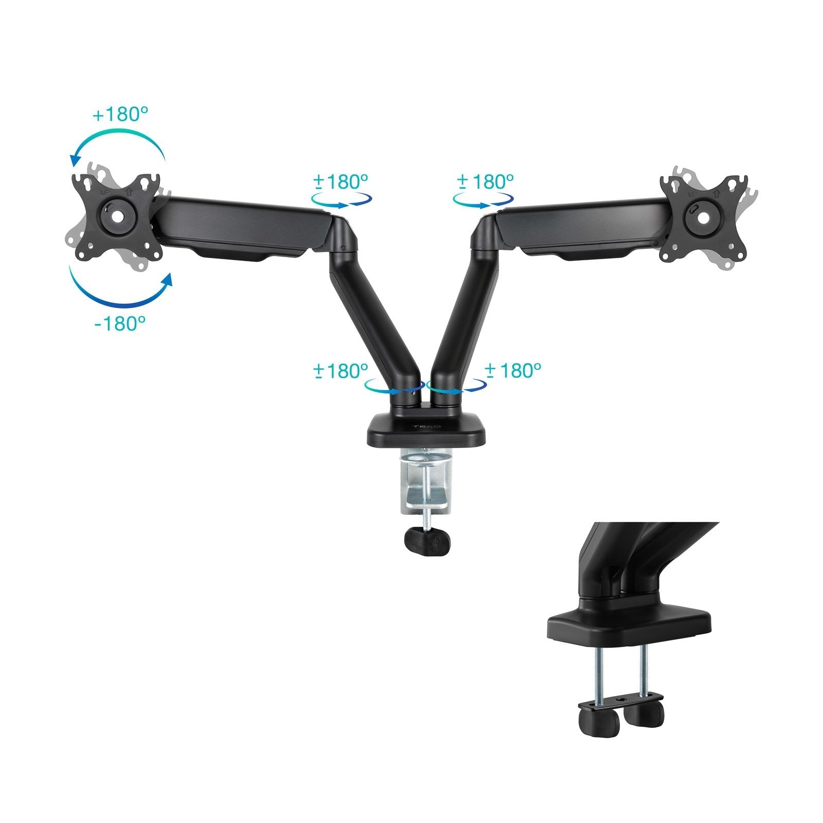 EAN 8433281013711 - TooQ DB5132TNR-B soporte para monitor 81,3 cm (32") Escritorio imagen 3