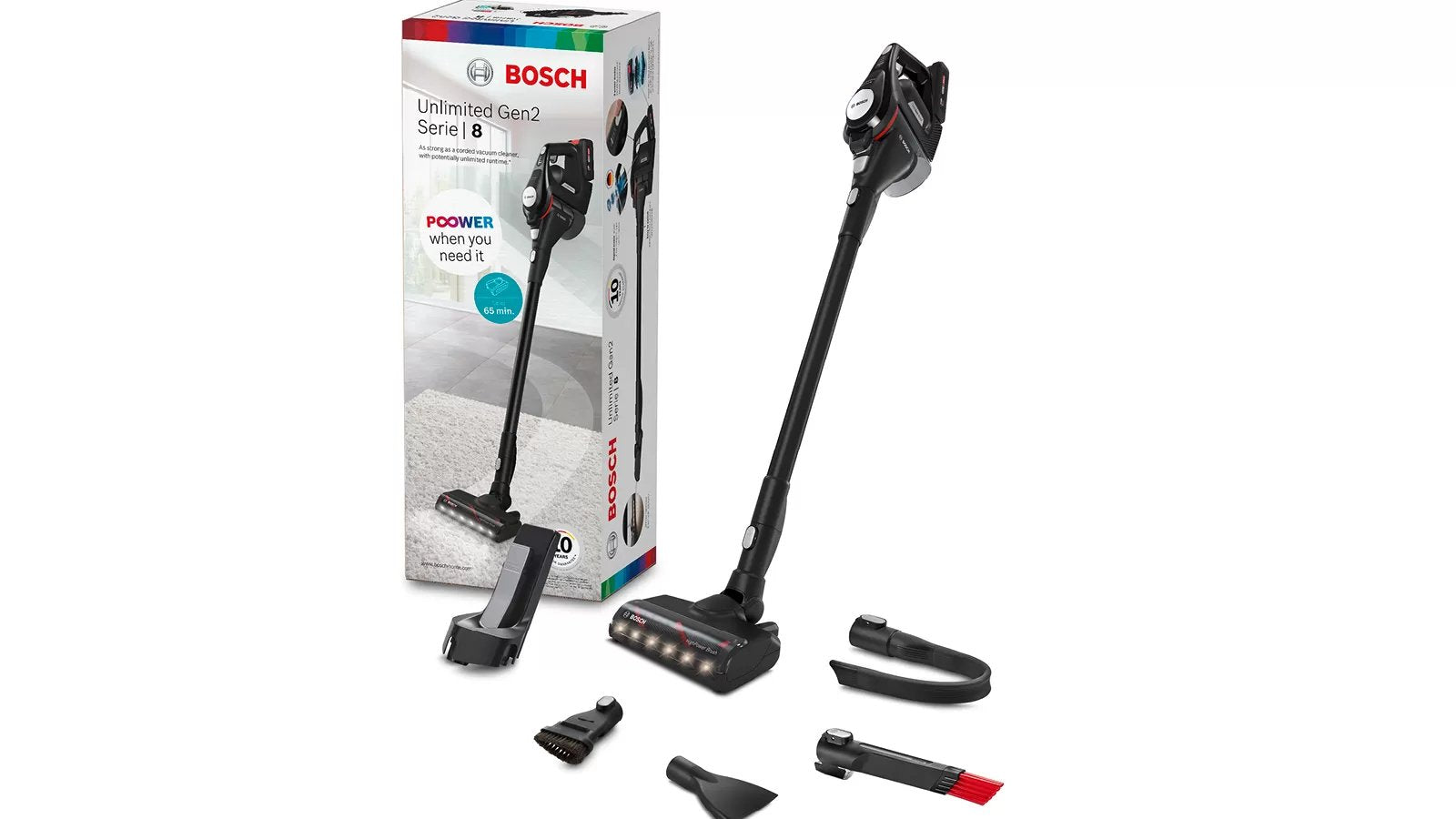 Bosch Unlimited 8 Recharchable Vacuum Cleaner Black