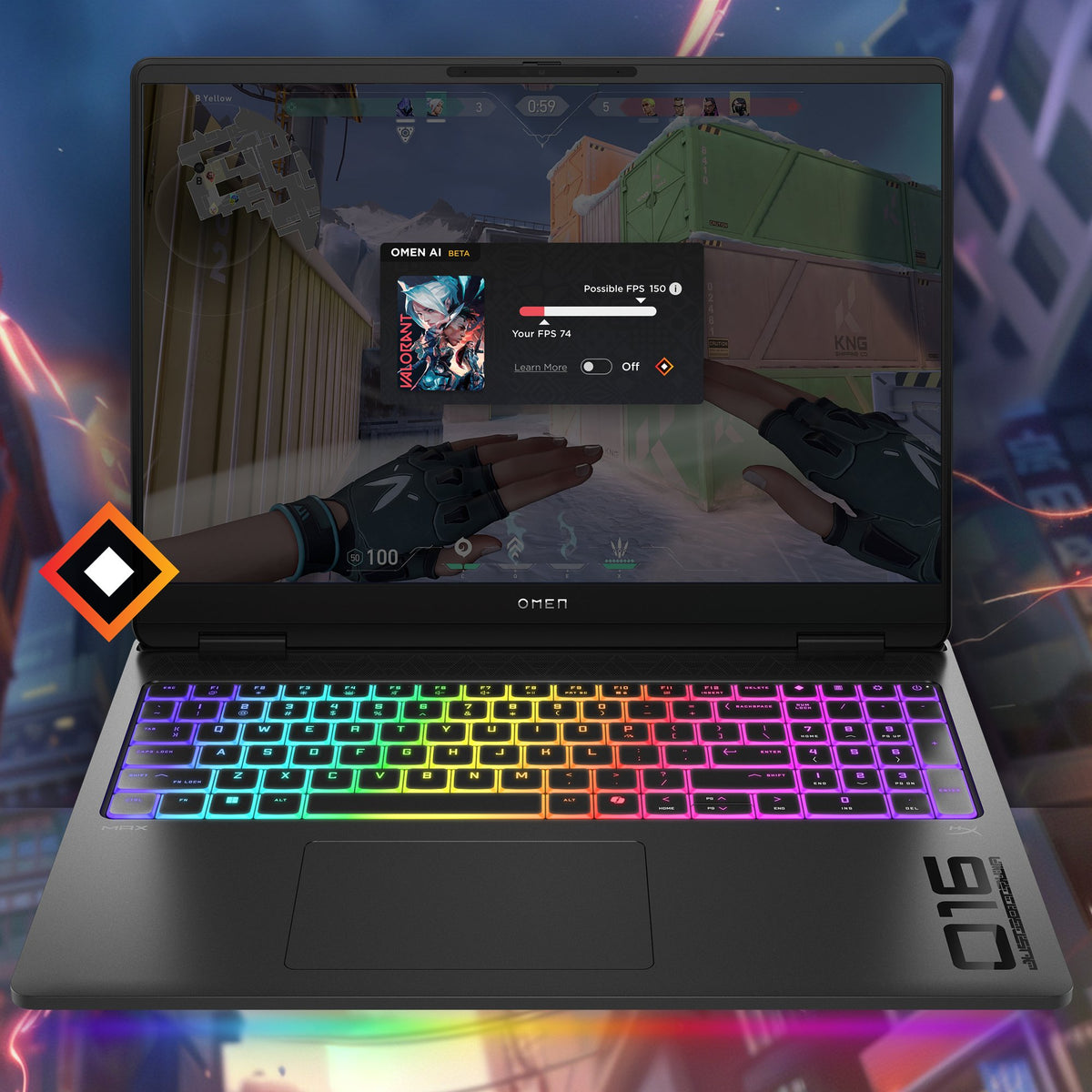 EAN 0198990457772 - HP OMEN MAX 16-ah0000ns Intel Core Ultra 9 275HX Portátil 40,6 cm (16") WQXGA 32 GB DDR5-SDRAM 1 TB SSD N imagen 15