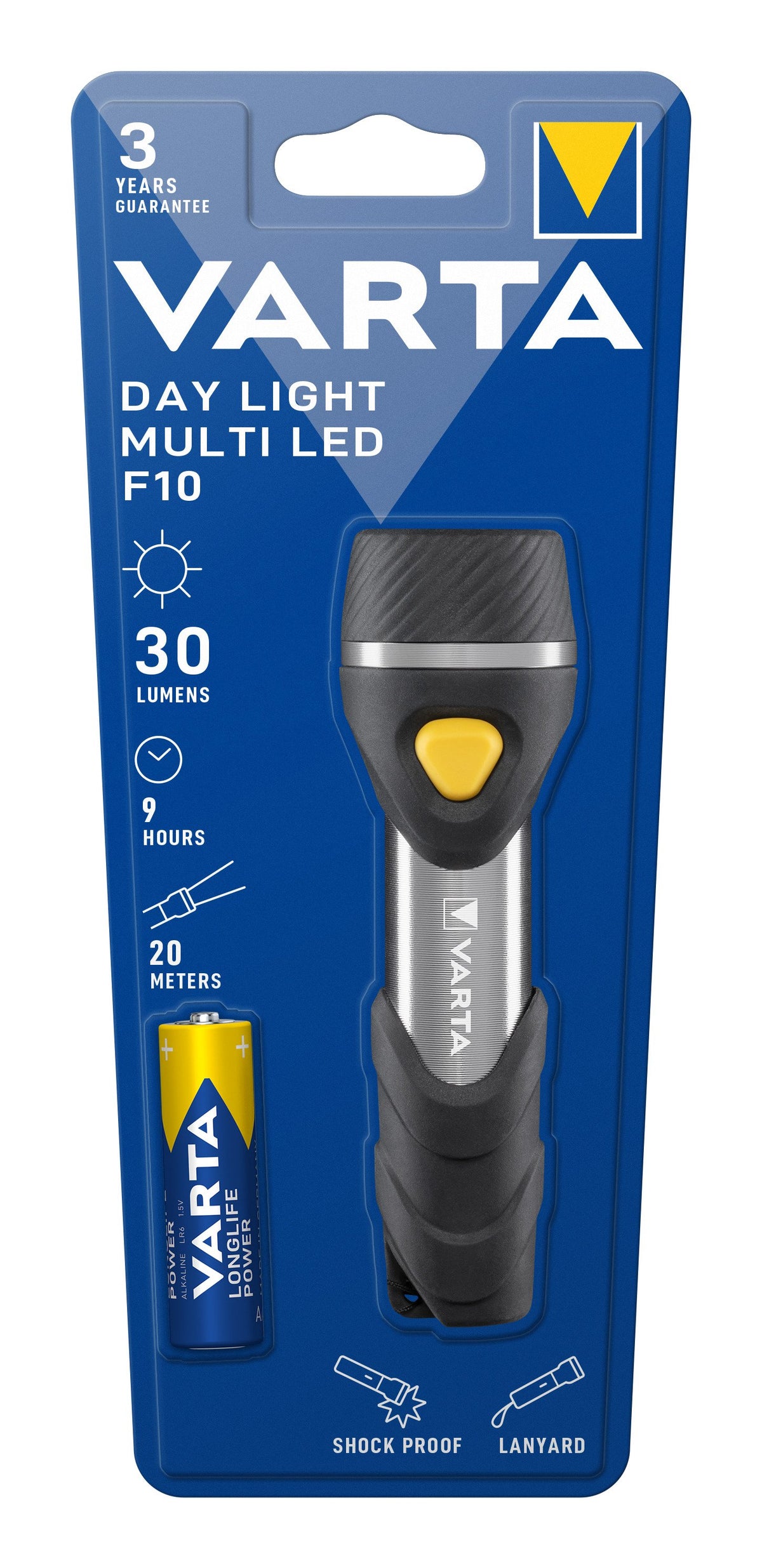 EAN 4008496987498 - Varta Day Light Multi LED F10 Aluminio, Negro Linterna de llavero imagen 3