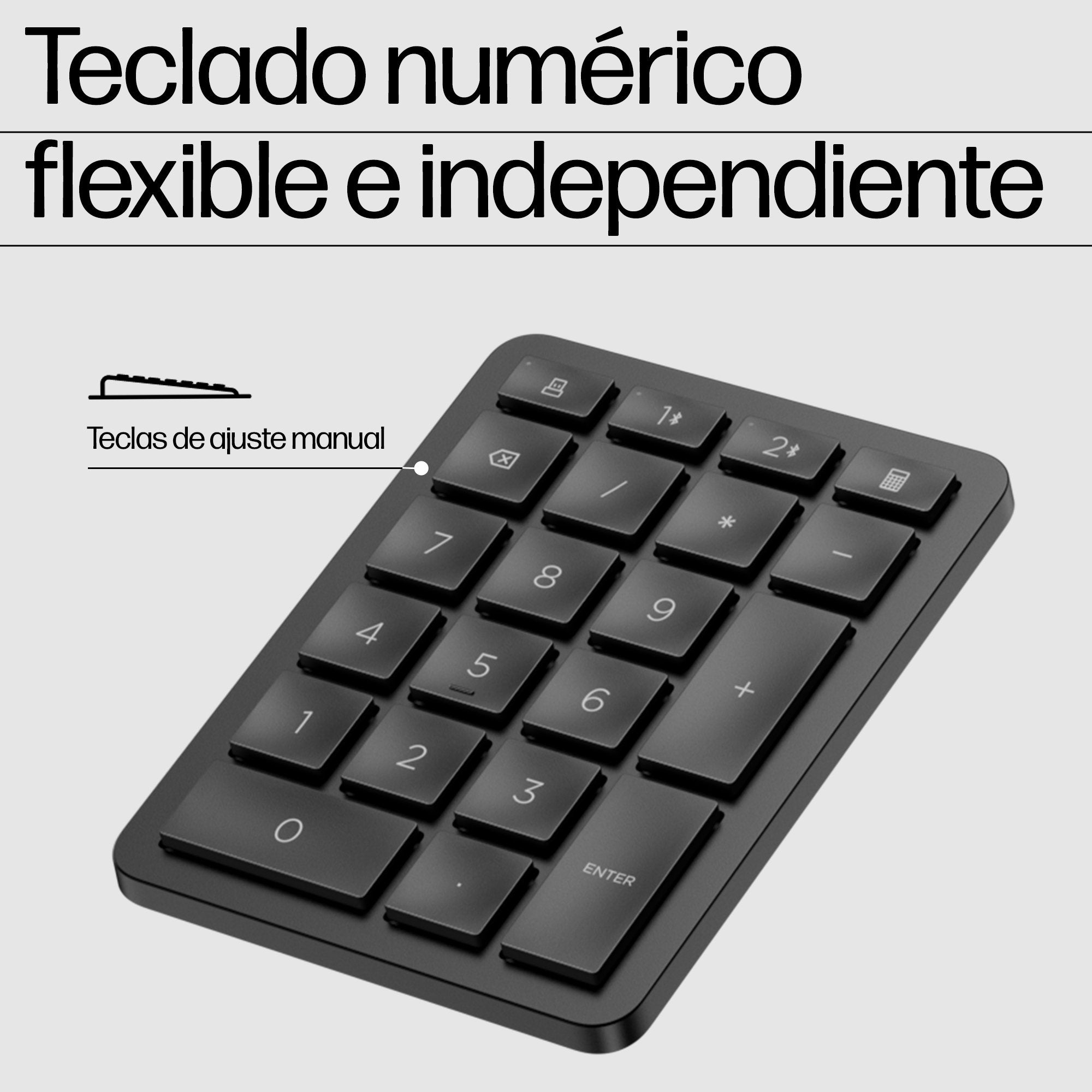 EAN 197192177884 - HP 965 BLK Ergonomic Wireless Keyboard teclado Hogar RF Wireless + Bluetooth Negro imagen 7