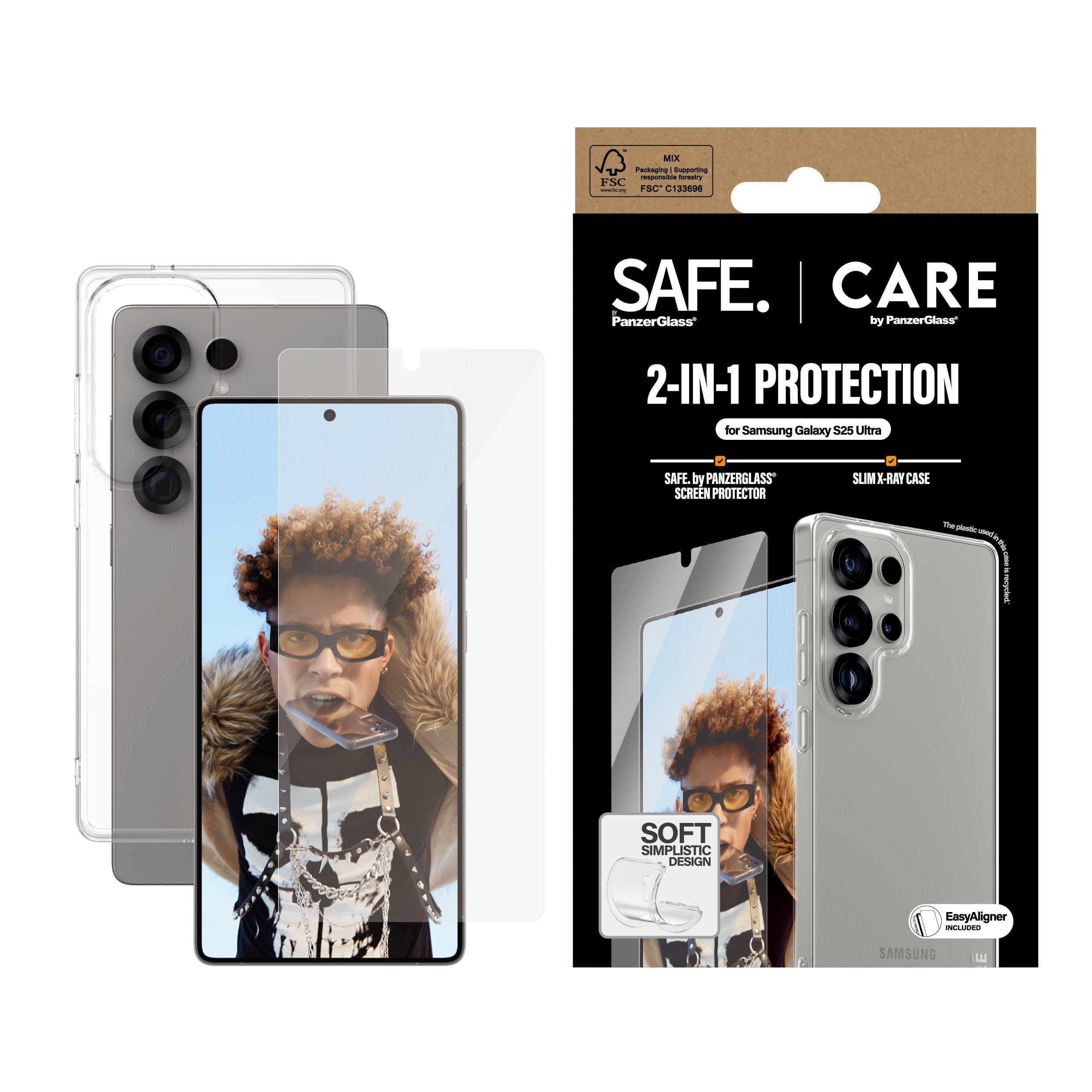 EAN 5715685016127 - PanzerGlass CARE™ by ® 2-in-1 Bundle Samsung Galaxy S25 Ultra Protector de pantalla 1 pieza(s) imagen 2