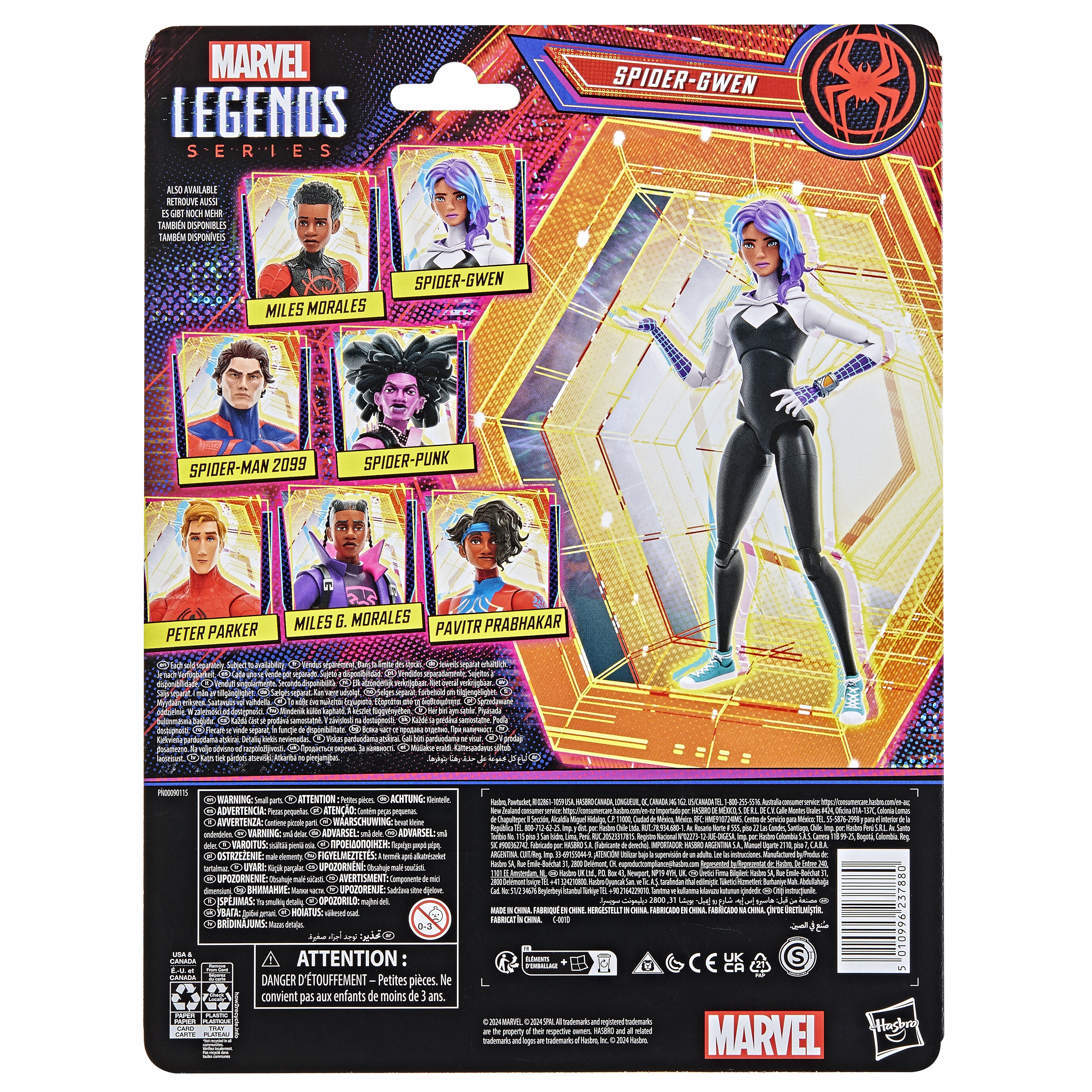 Figura Hasbro Marvel Legends Series Spider Man Across The Spider Verse Spider Gwen