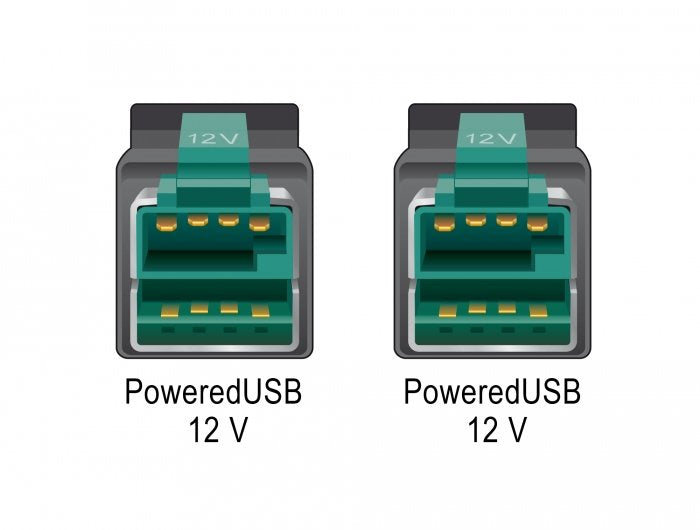 Delock Poweredcable Usb Macho 12 V > Poweredusb Macho 12 V 3 M Para Pos