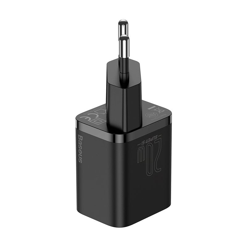 Cargador De Pared Baseus Con Cable Usb-C Para Rayos 1m 20w Tzccsup-B01 Negro