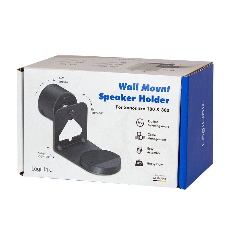 Soporte De Pared Para Altavoces Sonos Era 100 Y 300, Máx. 5 Kg, Negro
