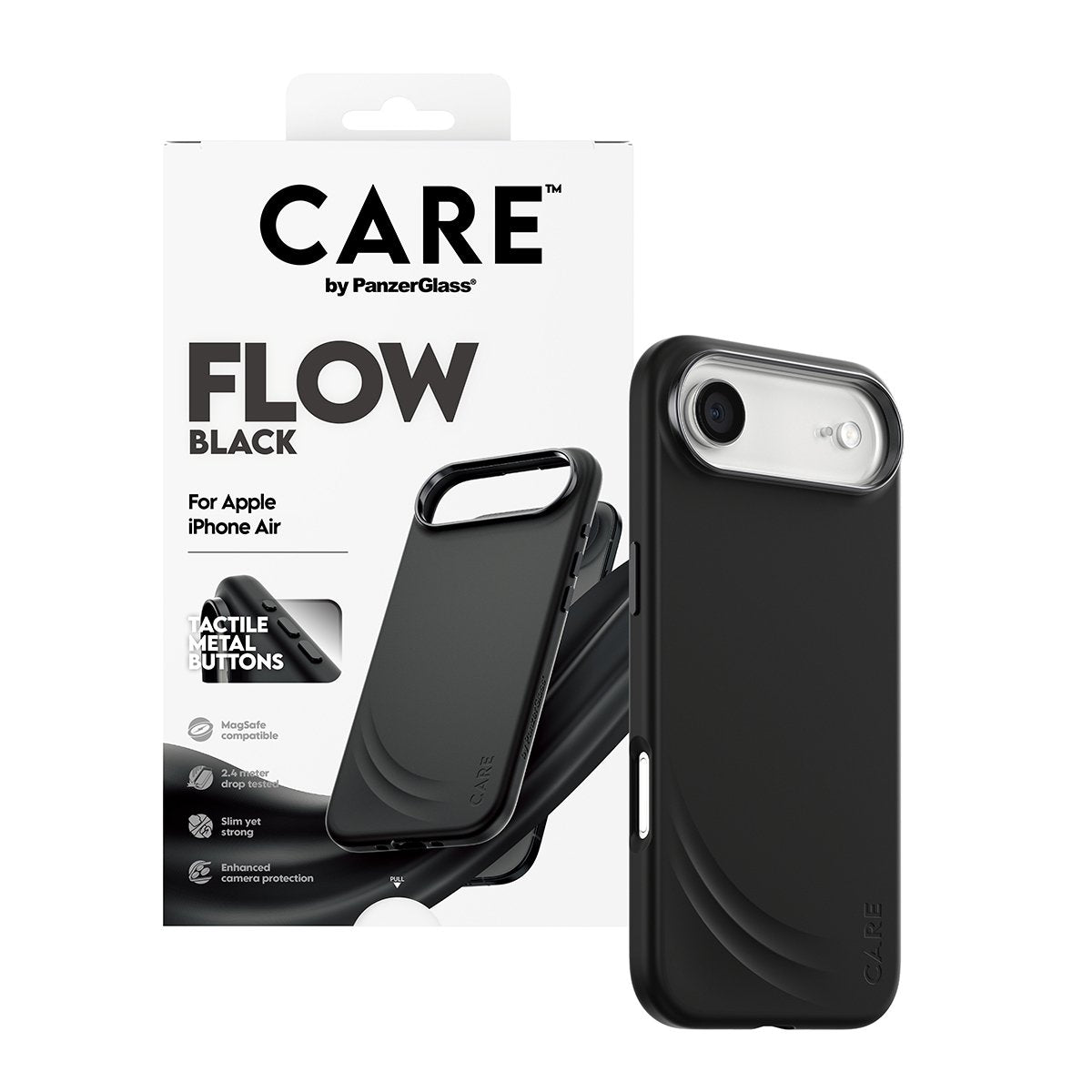 EAN 5715685027246 - PanzerGlass CARE™ by ® Flow Case Black w. MagSafe iPhone Air funda para teléfono móvil Negro imagen 5