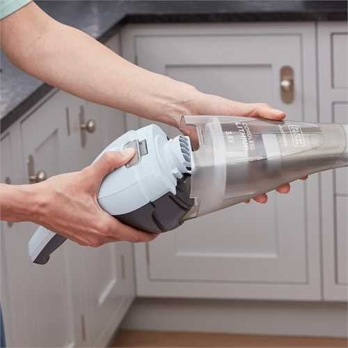EAN 5035048698051 - Black & Decker NVC215W aspiradora de mano Azul, Gris Sin bolsa imagen 10