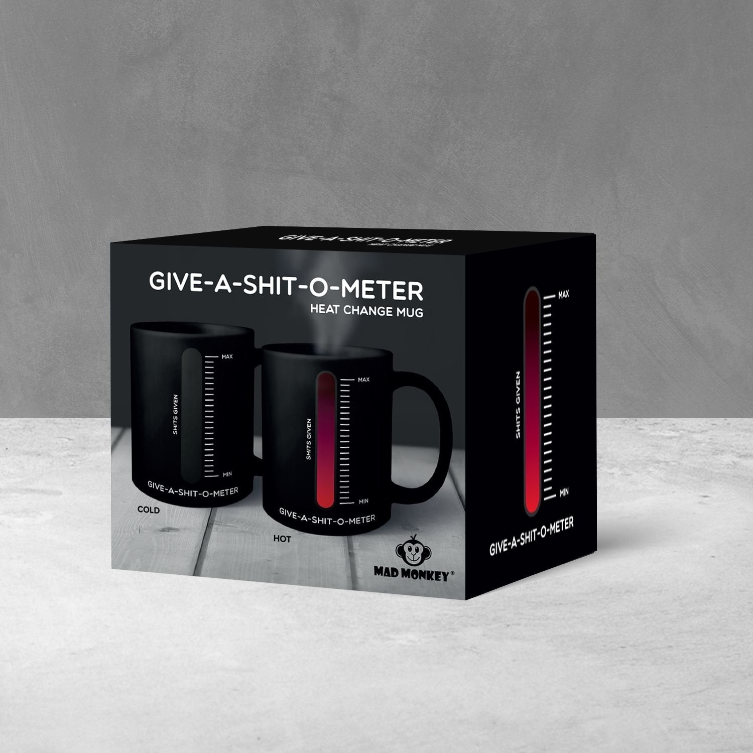 Mad Monkey - Tasse "Give A Shit" - Con Farbwechsel