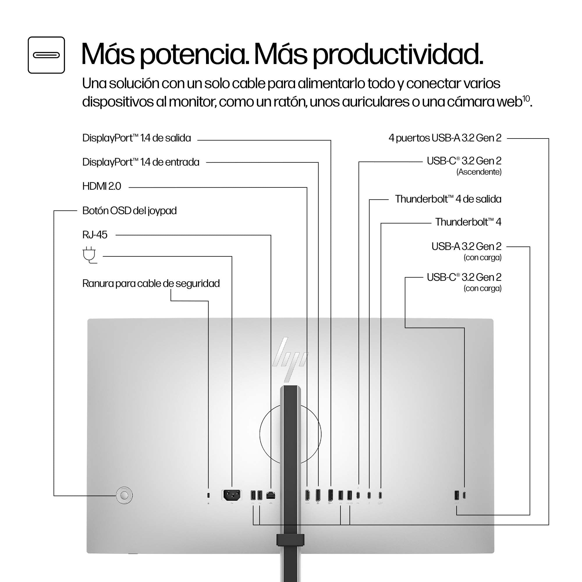 EAN 5715063470237 - HP Series 7 Pro 727pk pantalla para PC 68,6 cm (27") 3840 x 2160 Pixeles 4K Ultra HD LCD Plata imagen 4