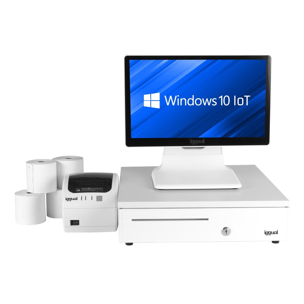 Pack Completo Tpv Blanco 15,6"  N100 30pw Easy80w