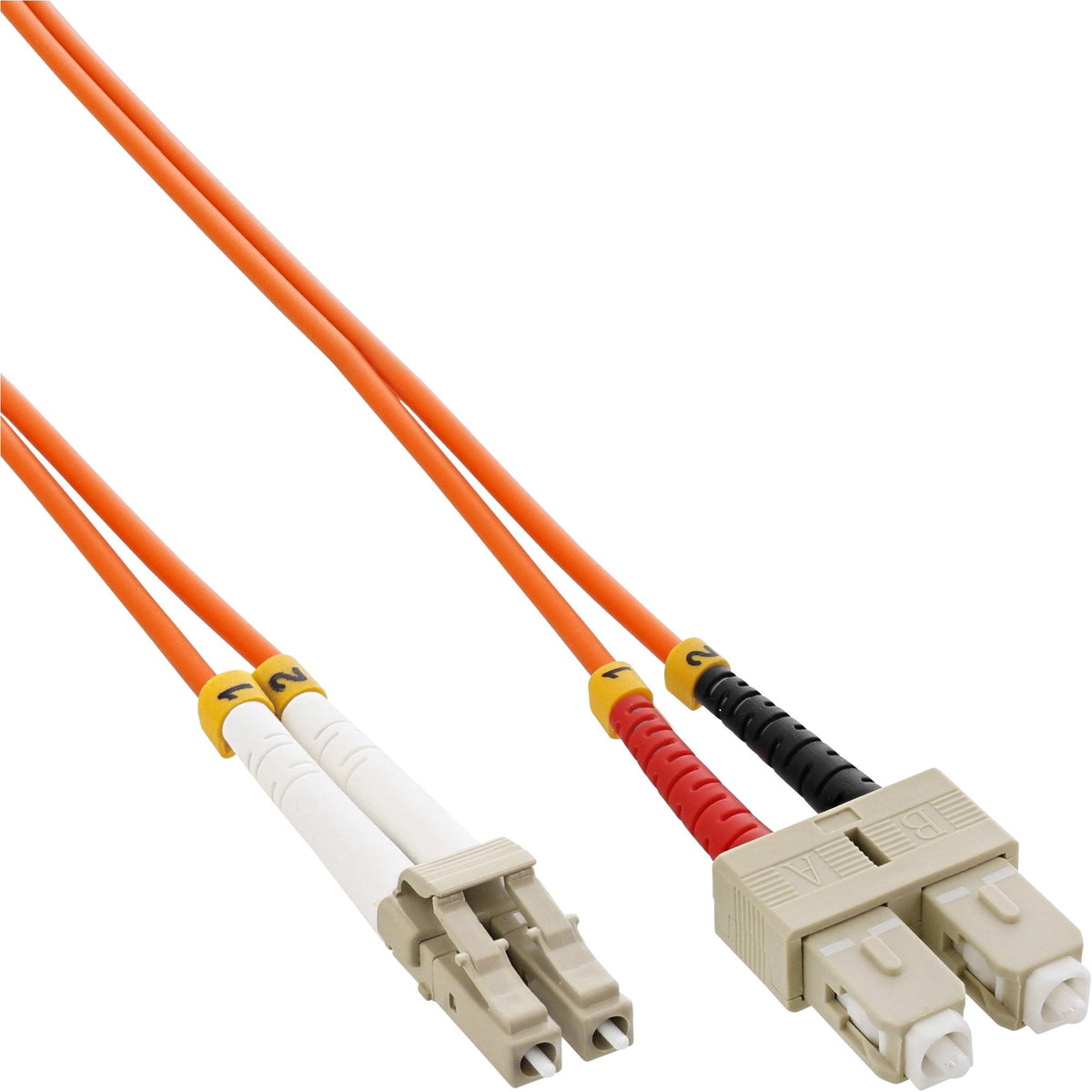 Cable Duplex De Fibra Óptica Inline Lc/Sc 50/125?M Om2 5m