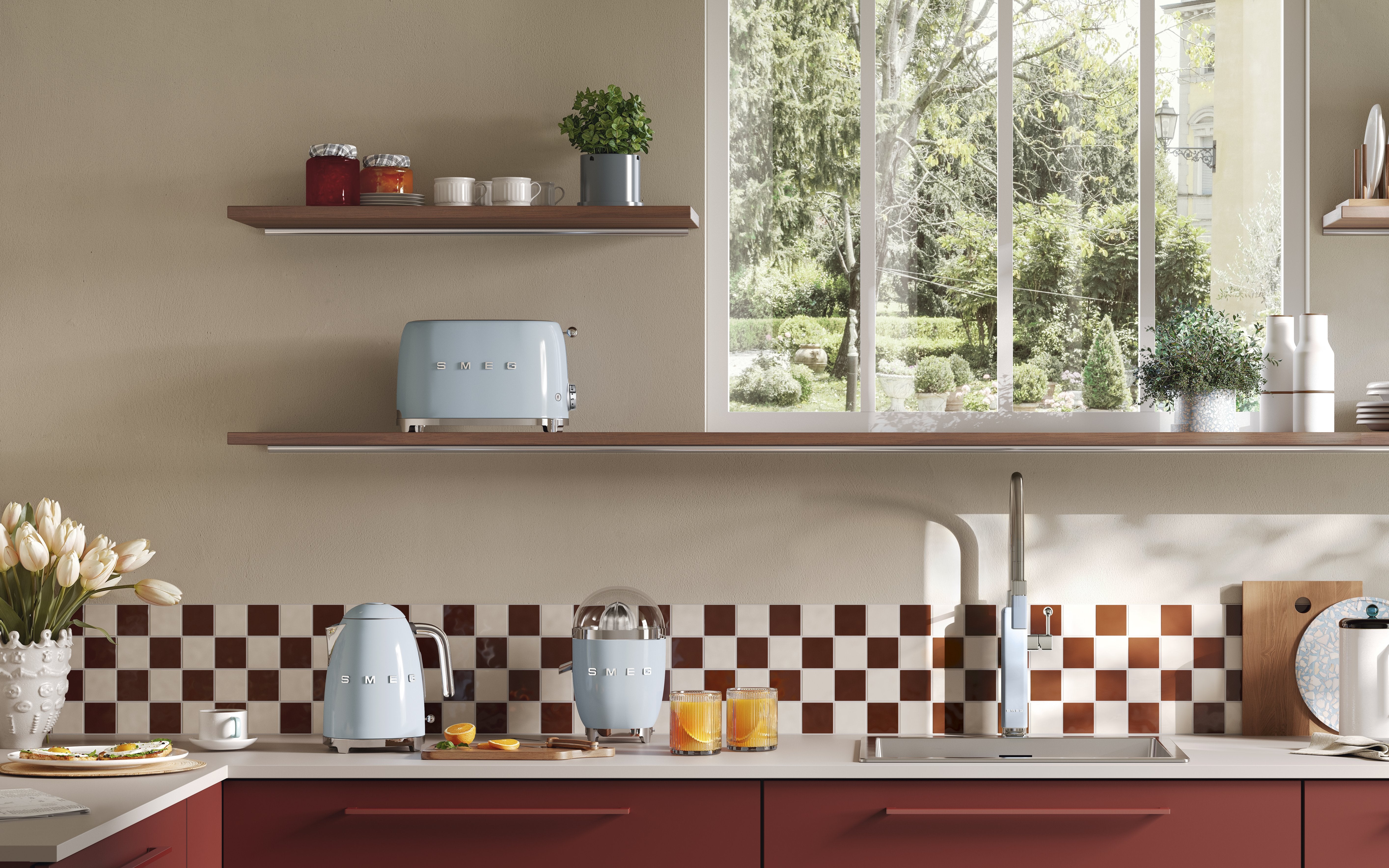 EAN 8017709318895 - Smeg CJF11PBEU prensa de cítricos eléctricos 70 W Azul imagen 7