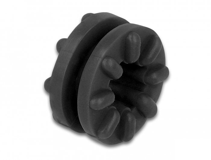 Delock Ojal Antivibración Negro 10 Piezas