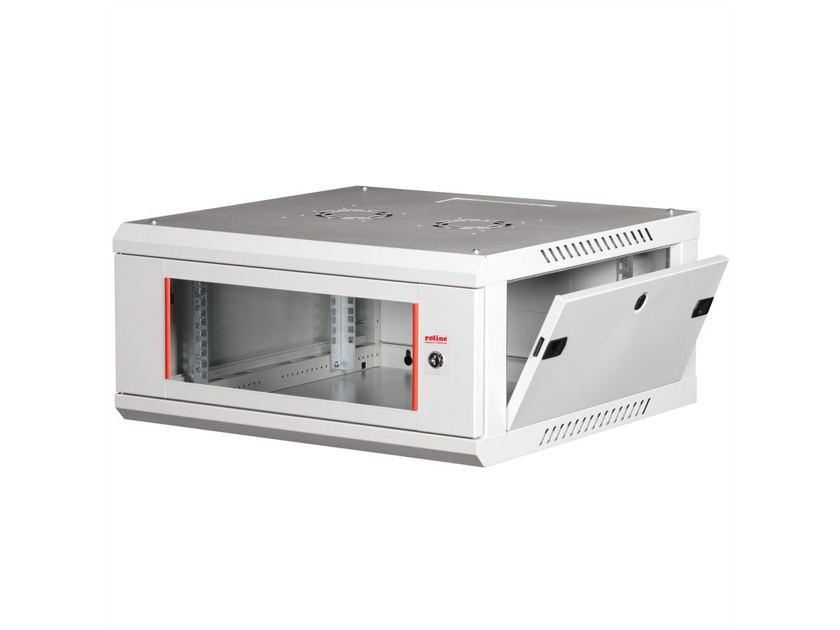 Roline 19-Zoll Wandgehuse Basic Plus 4he, 600x600 Bxt Grau