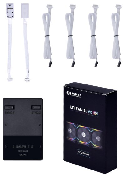 Lian Li Uni Hub Slv2 L-Connect 3 Controller - Black/White