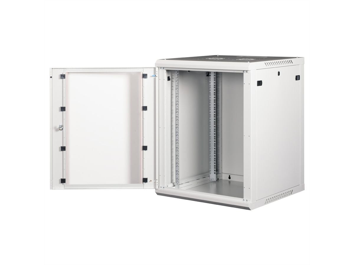 Roline 19-Zoll Wandgehuse Basic Plus 15he, 600x600 Bxt Grau