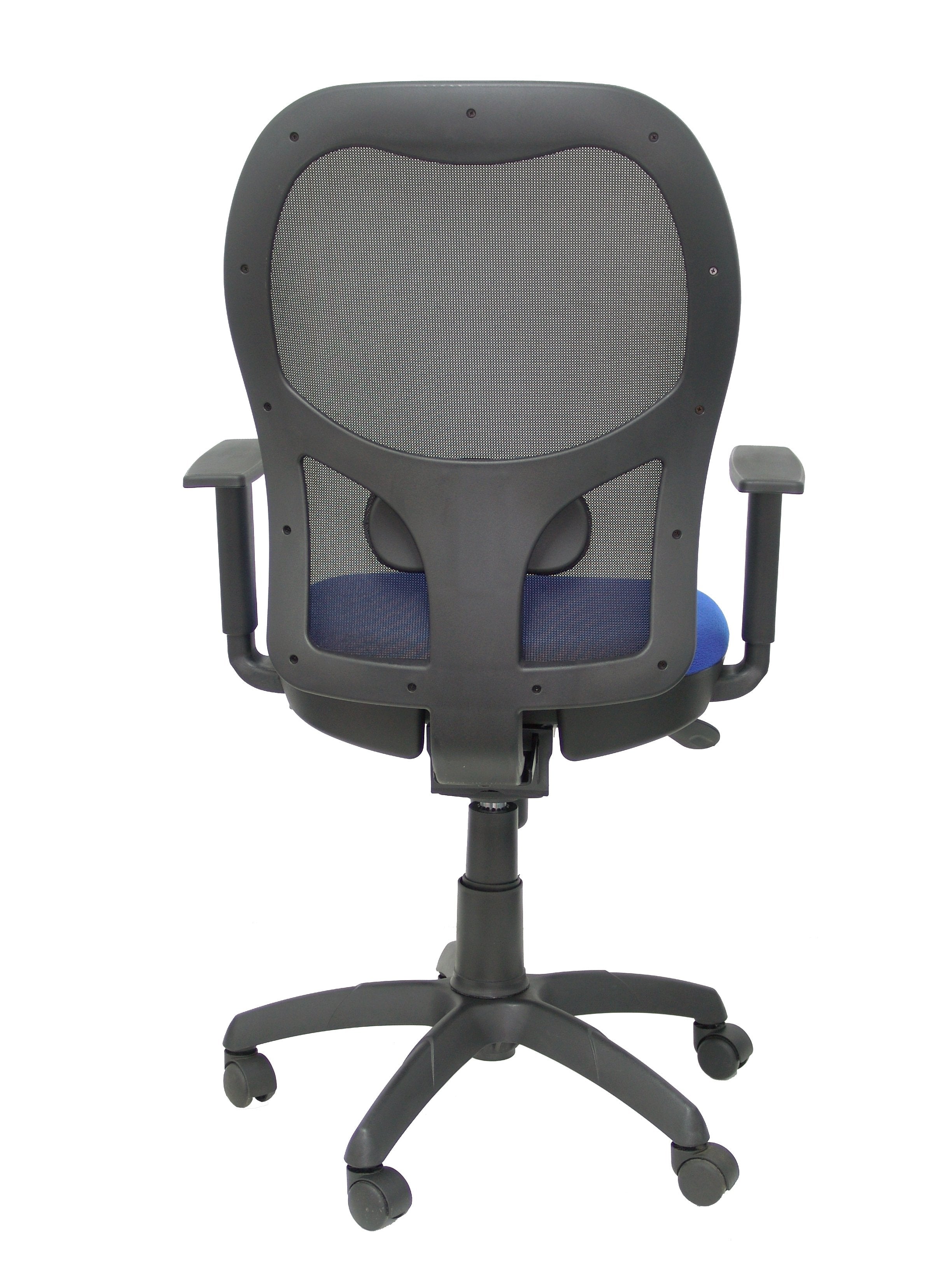 Silla Jorquera Malla Negra Asiento Bali Azul