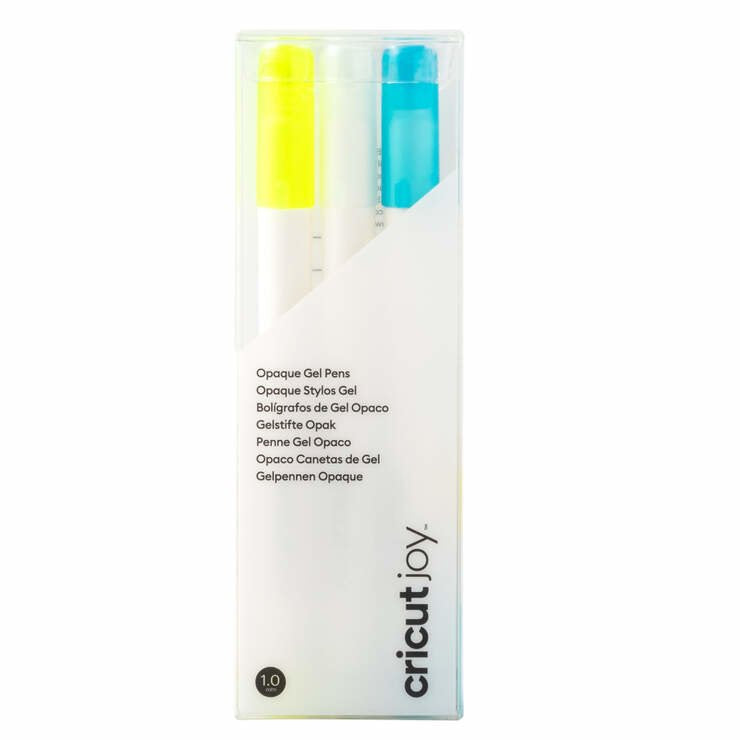 Cricut 2009381 Bolígrafo De Gel Bolígrafo De Gel Con Tapa Azul, Blanco, Amarillo 3 Pieza(S)