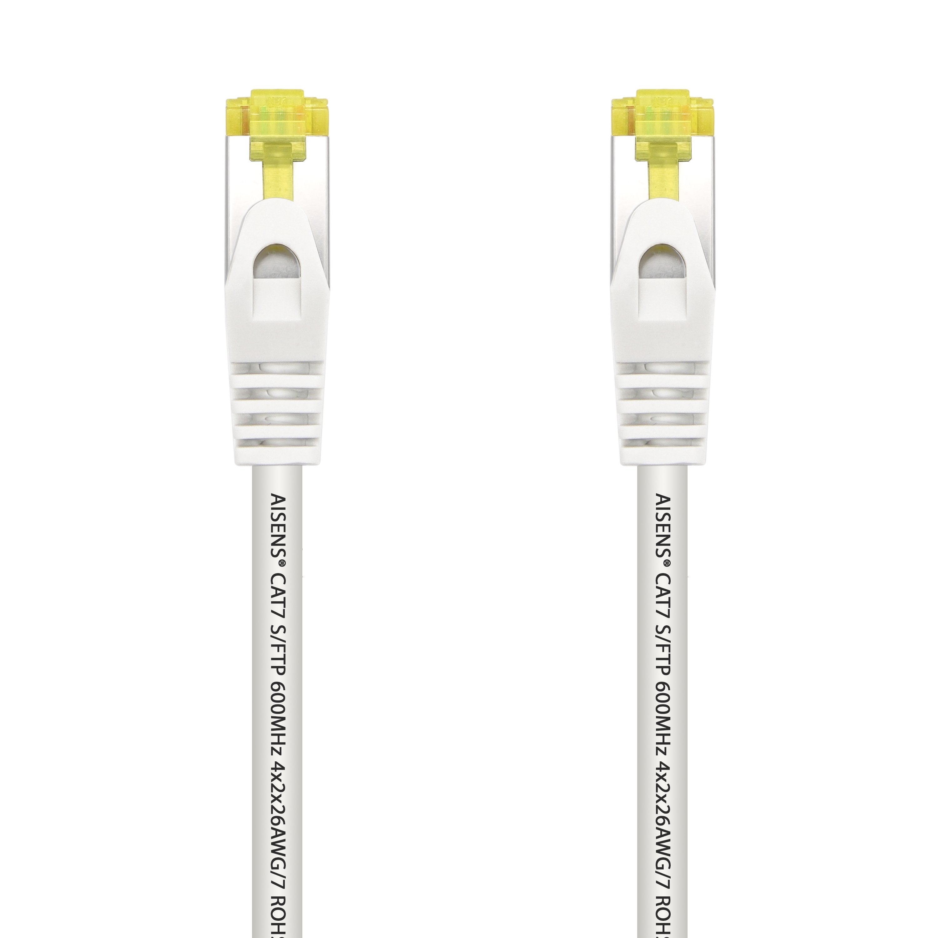 Aisens Cable De Red Rj45 Lszh Cat.7 600 Mhz S/Ftp Pimf Awg26 - 2m - Blanco