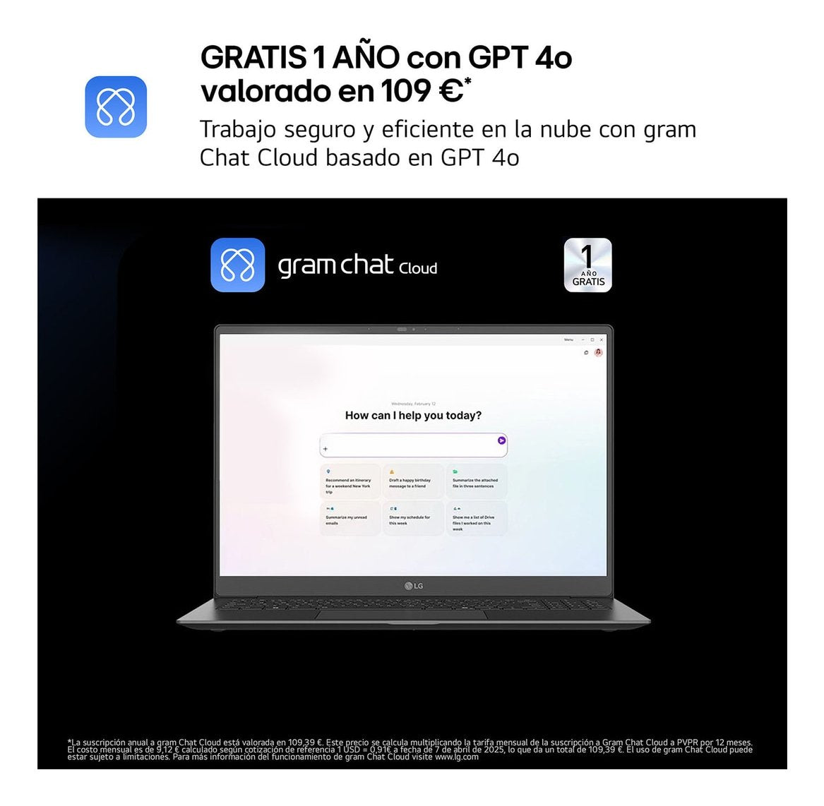 EAN 8806096454633 - LG Gram 14ZD90T Intel Core Ultra 7 255H Portátil 35,6 cm (14") WUXGA 16 GB LPDDR5x-SDRAM 1 TB SSD FreeDOS imagen 5
