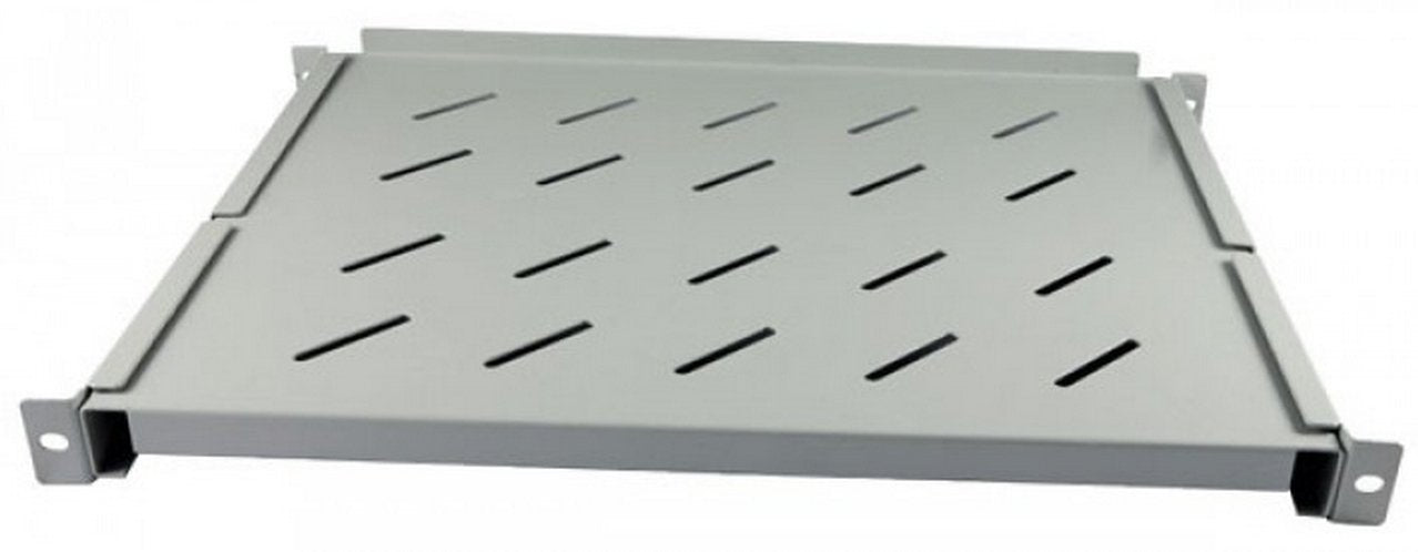 Allnet 19\"Zbh. Fachboden Fem, Para 1100mm Schrank Tiefe, 1he, Lichtgris, T850-950mm