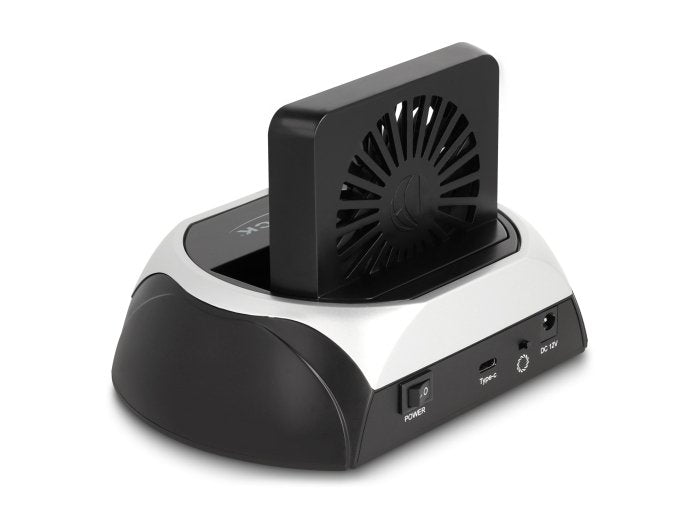 Delock 64280 Estación De Acoplamiento Usb 10 Gbps Para Hdd / Ssd Sata De 2.5? / 3.5? O M.2 Nvme Pcie O Ssd Sata Con Ventilador