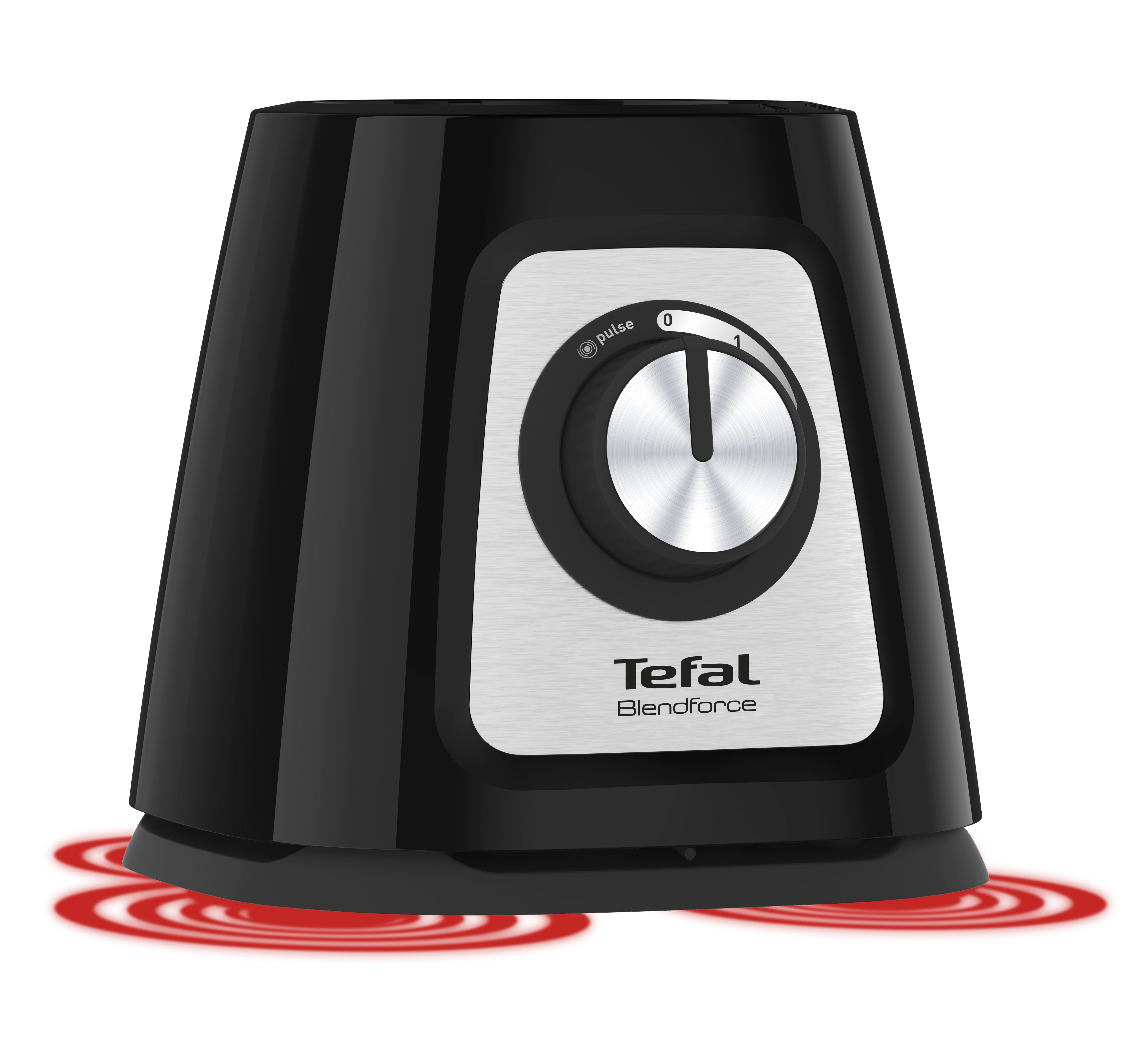 Licuadora Tefal Bl438831 Blendforce 800 W, Jarra Vidrio 1,25 L, Pica Hielo, Negro