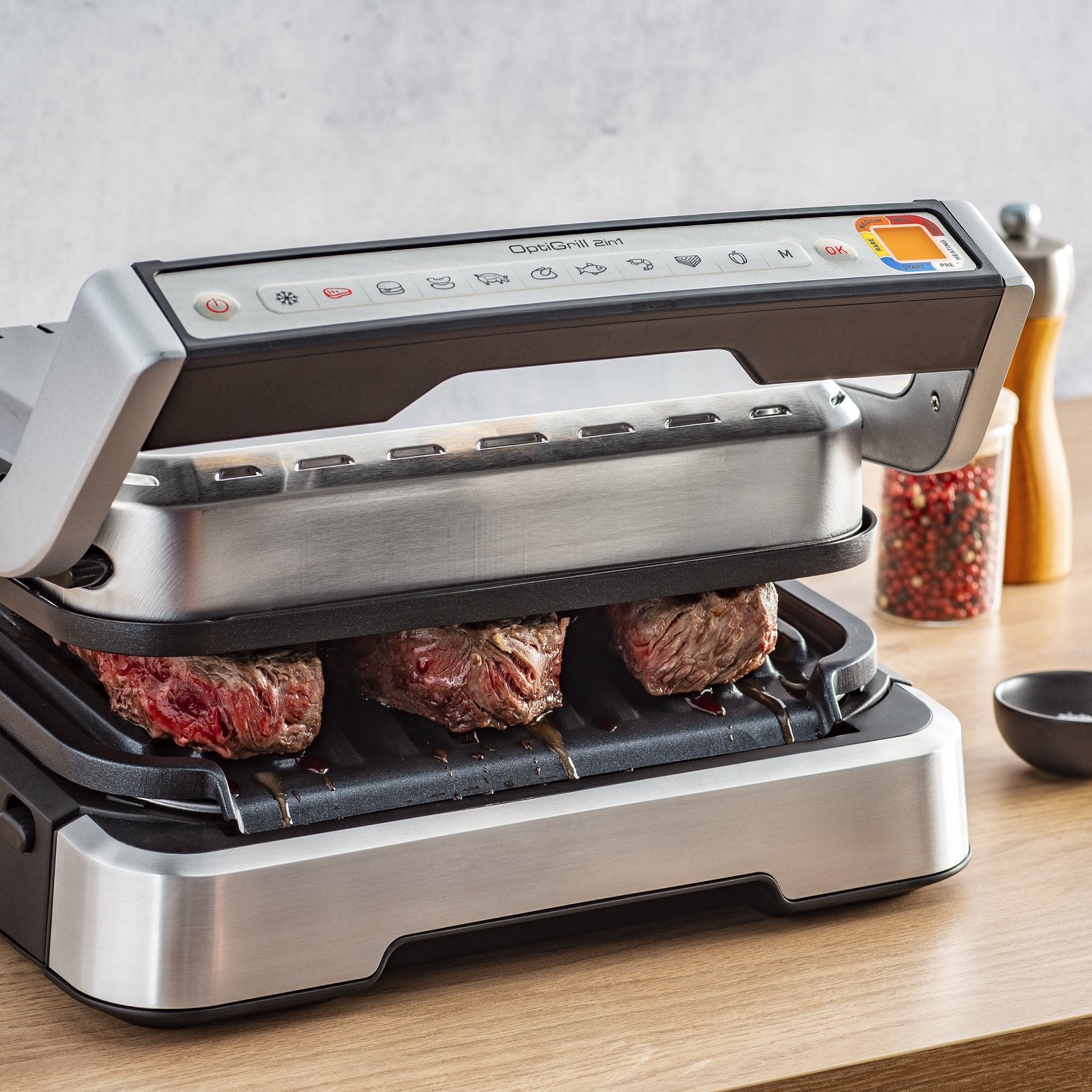 Tefal Optigrill 2in1 Gc772d10 Parrilla Eléctrica De Contacto