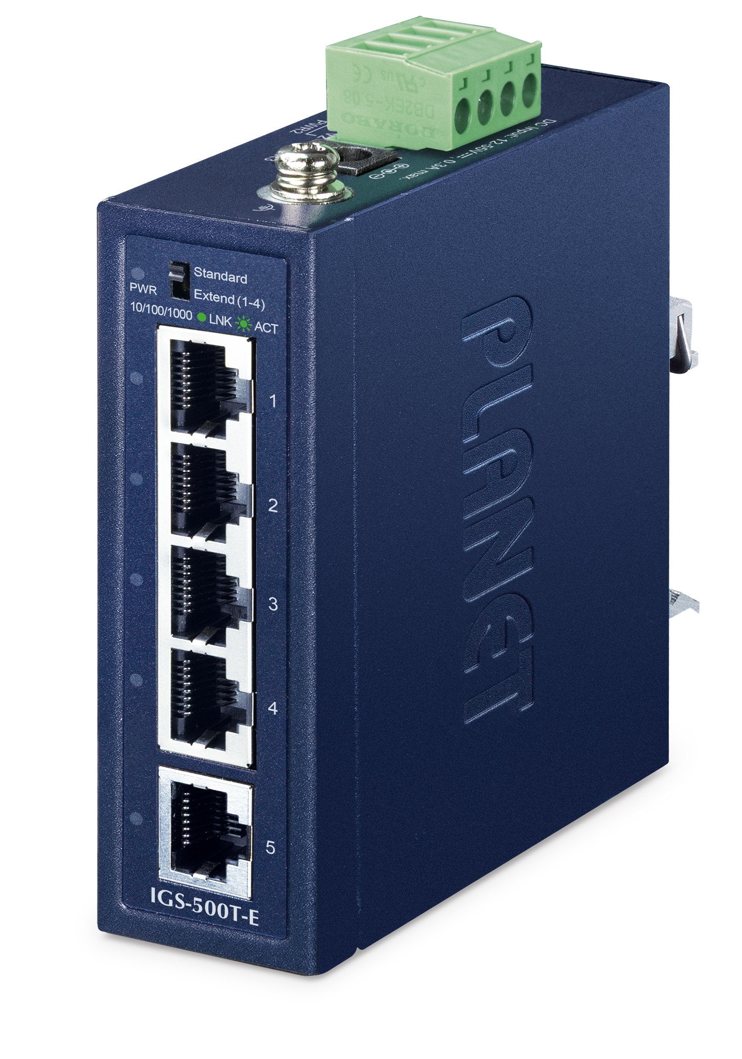 EAN 4711605289115 - PLANET IGS-500T-E switch No administrado Gigabit Ethernet (10/100/1000) Azul imagen 1