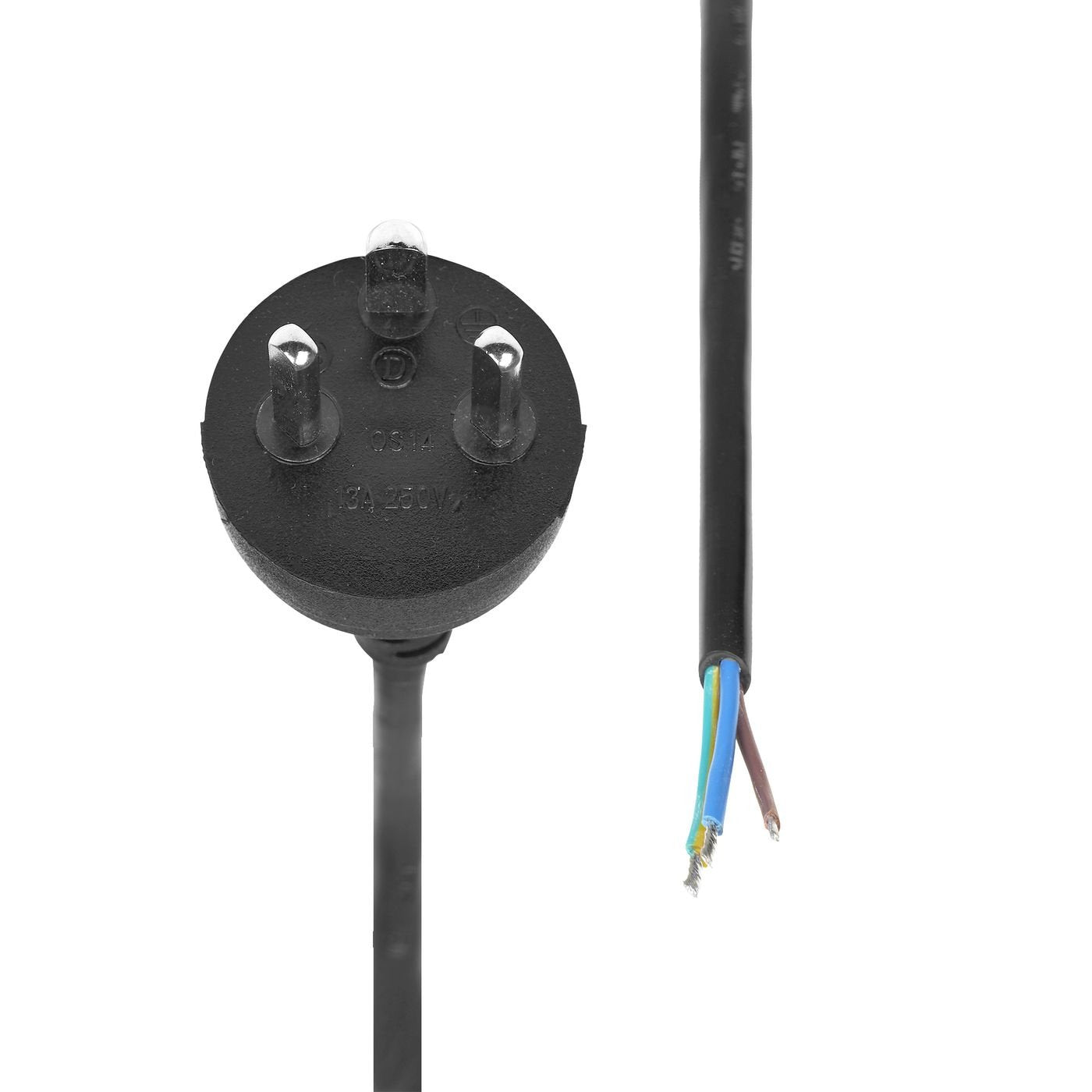 Type K Edb - Open End, Power  Cable, 7m, Black
