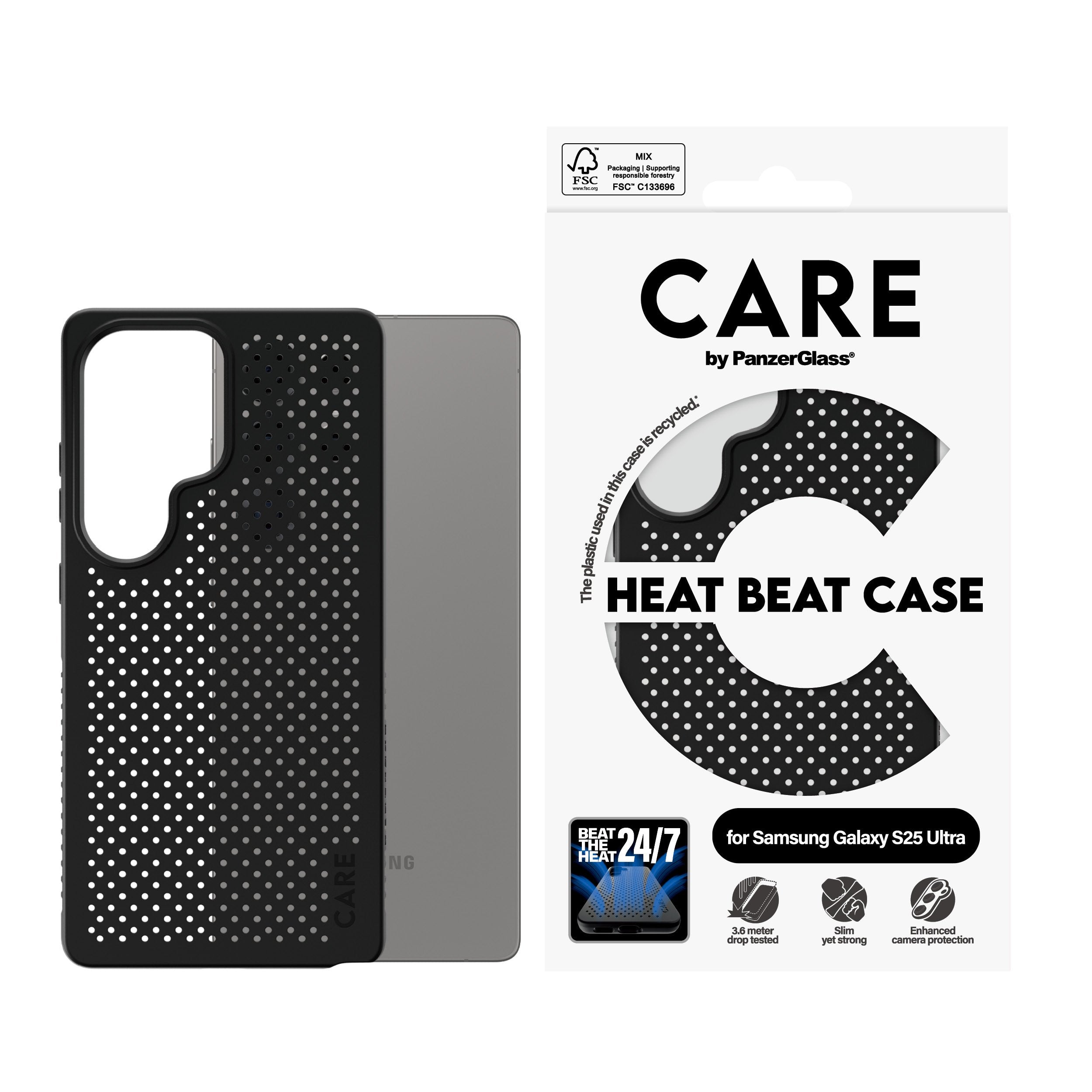 EAN 5715685016653 - PanzerGlass CARE™ by ® Case Heat Beat Samsung Galaxy S25 Ultra funda para teléfono móvil Negro imagen 2