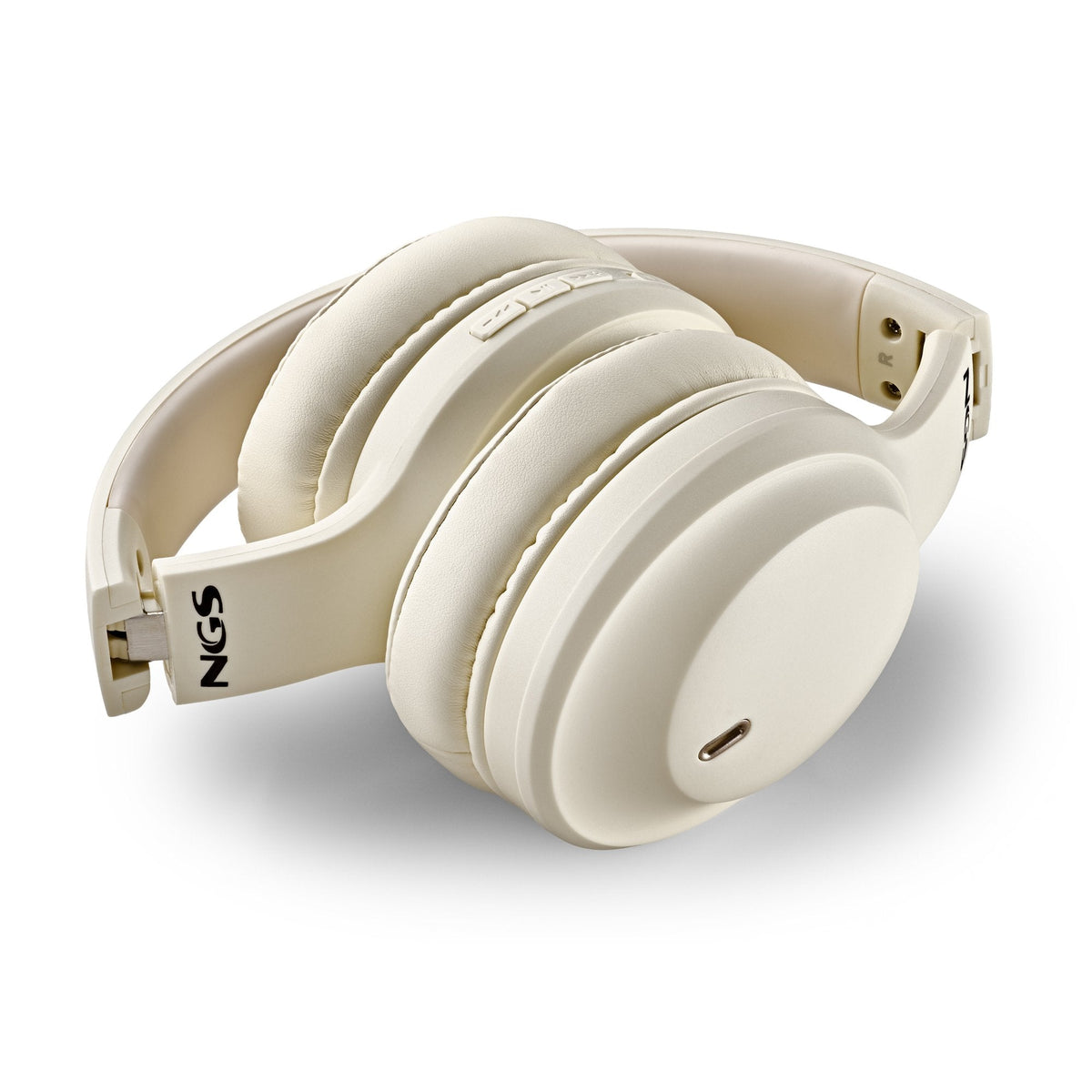 Auriculares Inalámbricos Ngs Artica Glacier Con Micrófono Bluetooth Beiges