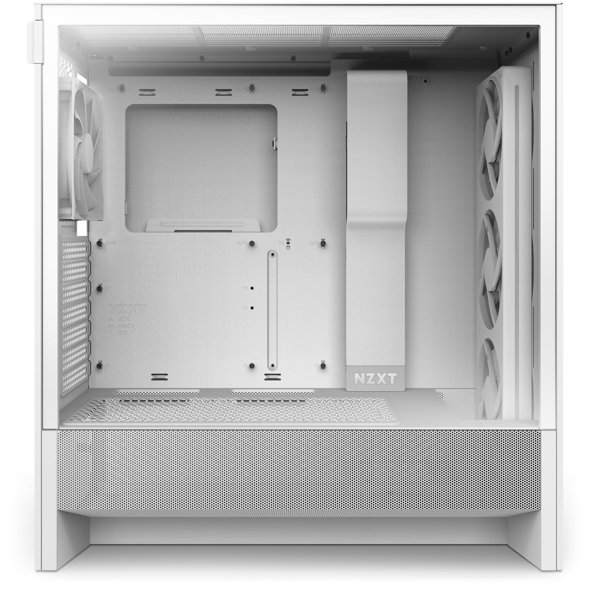 Caja Pc Nzxt H5 Flow Rgb 2024  Vidrio Templado Cc-H52fw-R1 Blanca