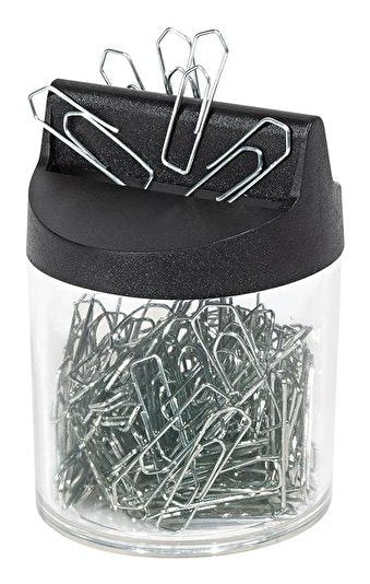 Wedo Klammernspender Con Magnet Rund Gefüllt, 125 Büro Silbe