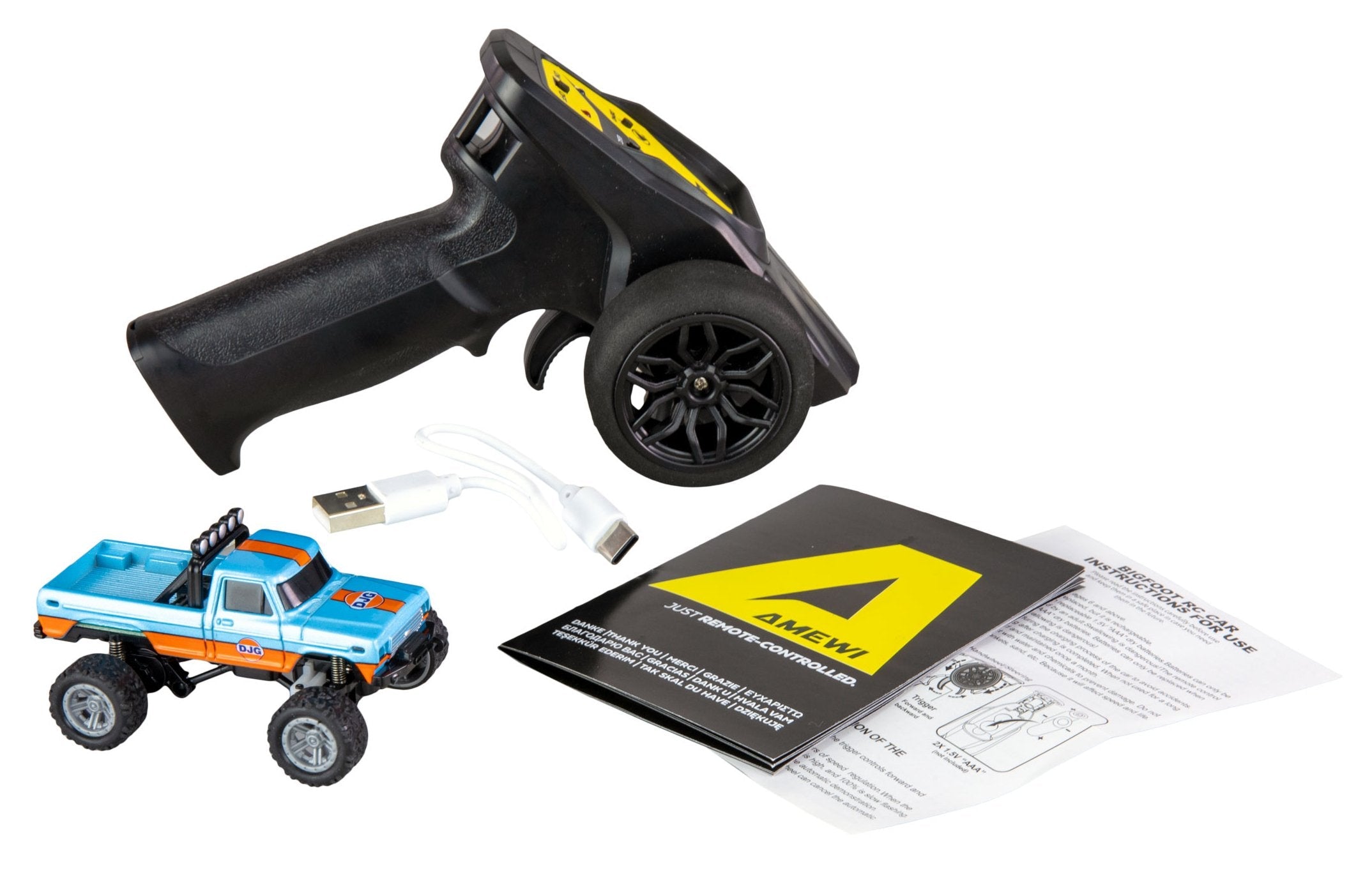 Amewi Rc Monmertruck Die Cam Li-Ion 200mah Azul Orange 6+