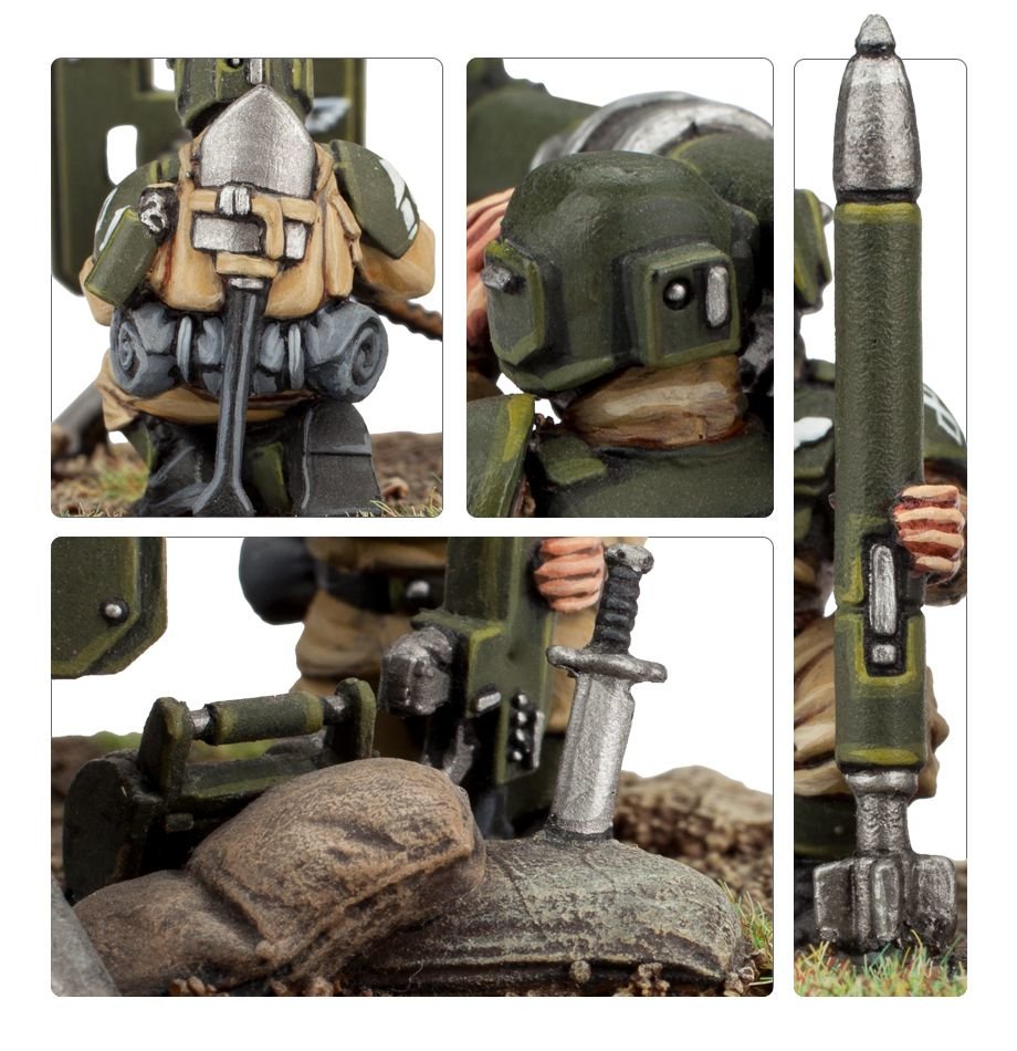 Warhammer 40k - Astra Militarum Cadian Heavy Weapon Squad (2023)