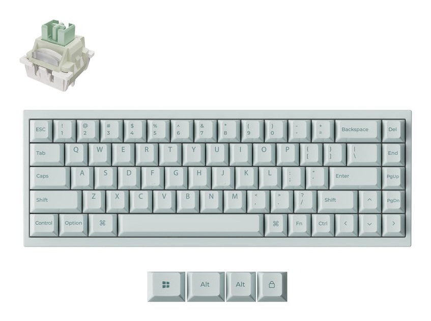 Keyboard Usb-C Q16 He 8k/Light Green Q16hw-L1 Keychron