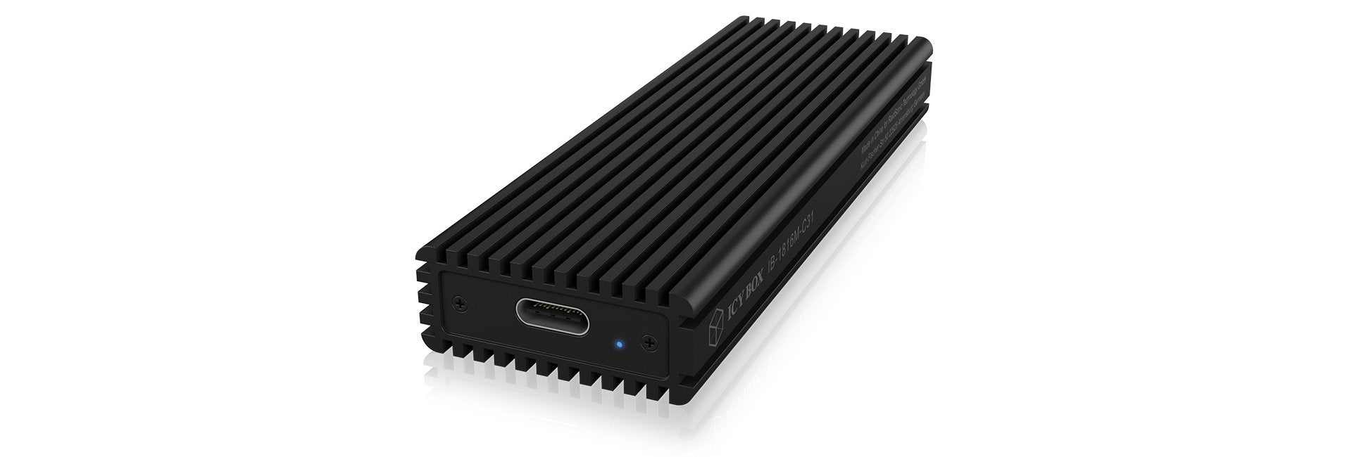 Icy Box Ib-1816m-C31 Caja Para Disco Duro Externo M.2 Caja Externa Para Unidad De Estado Sólido (Ssd) Negro
