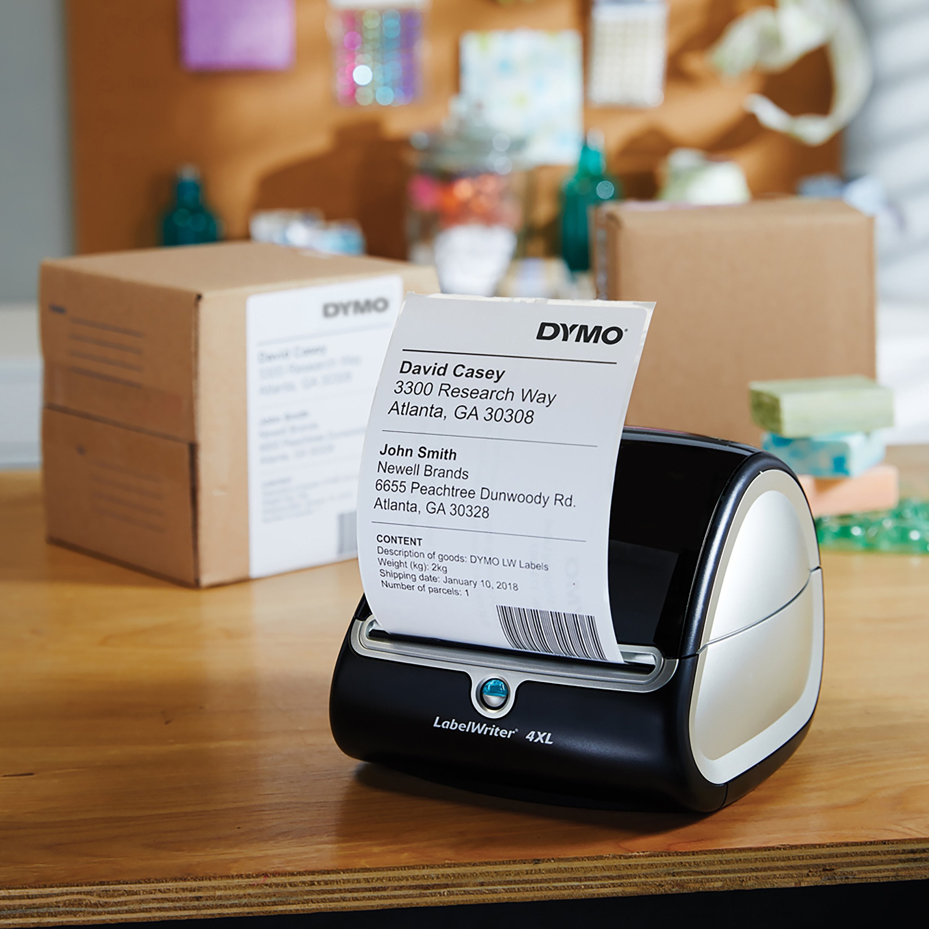 Dymo Etiketten Versand Dhl-Label 6er 102mm X 210mm 6 Rollen À 140 S W